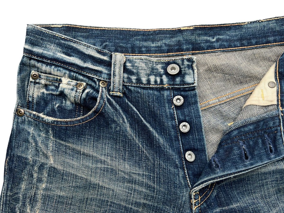 Japanese Brand Vintage Spider Japan Distressed Ripped Denim Jeans 32x28 Size US 32 / EU 48 - 8 Thumbnail