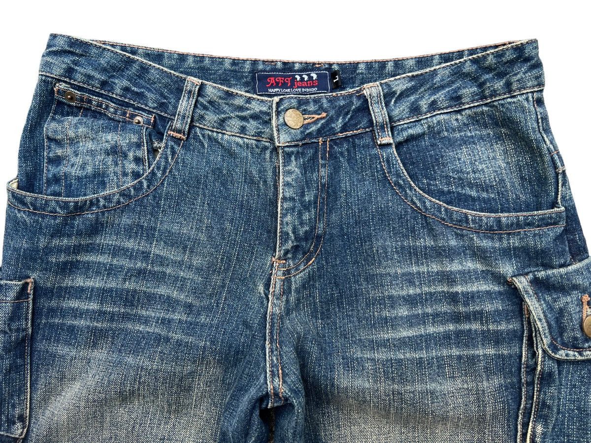 Japanese Brand Aft Japanese Baggy Multipocket Flare Wide Denim Jeans 32x32 Size US 32 / EU 48 - 8 Thumbnail