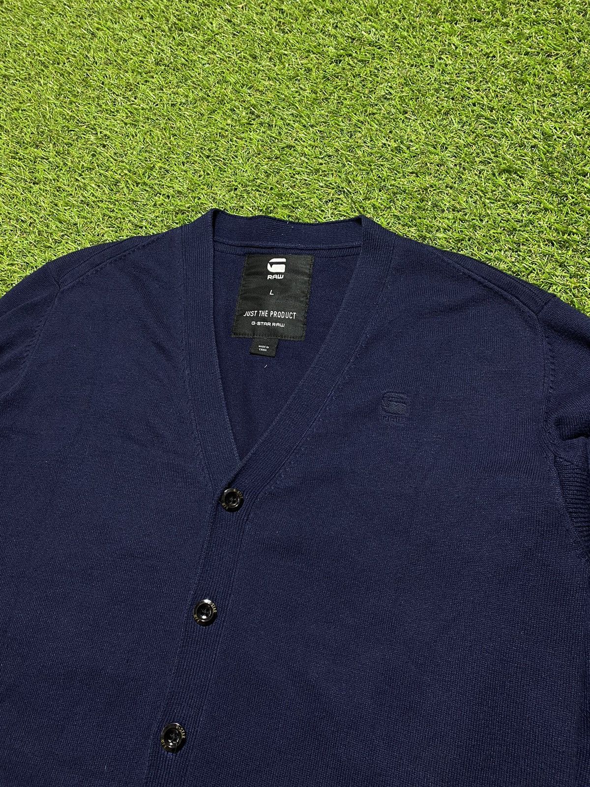 G-Star × Vintage G Star Raw cardigan streetwear y2k casual style size L Size US L / EU 52-54 / 3 - 2 Thumbnail