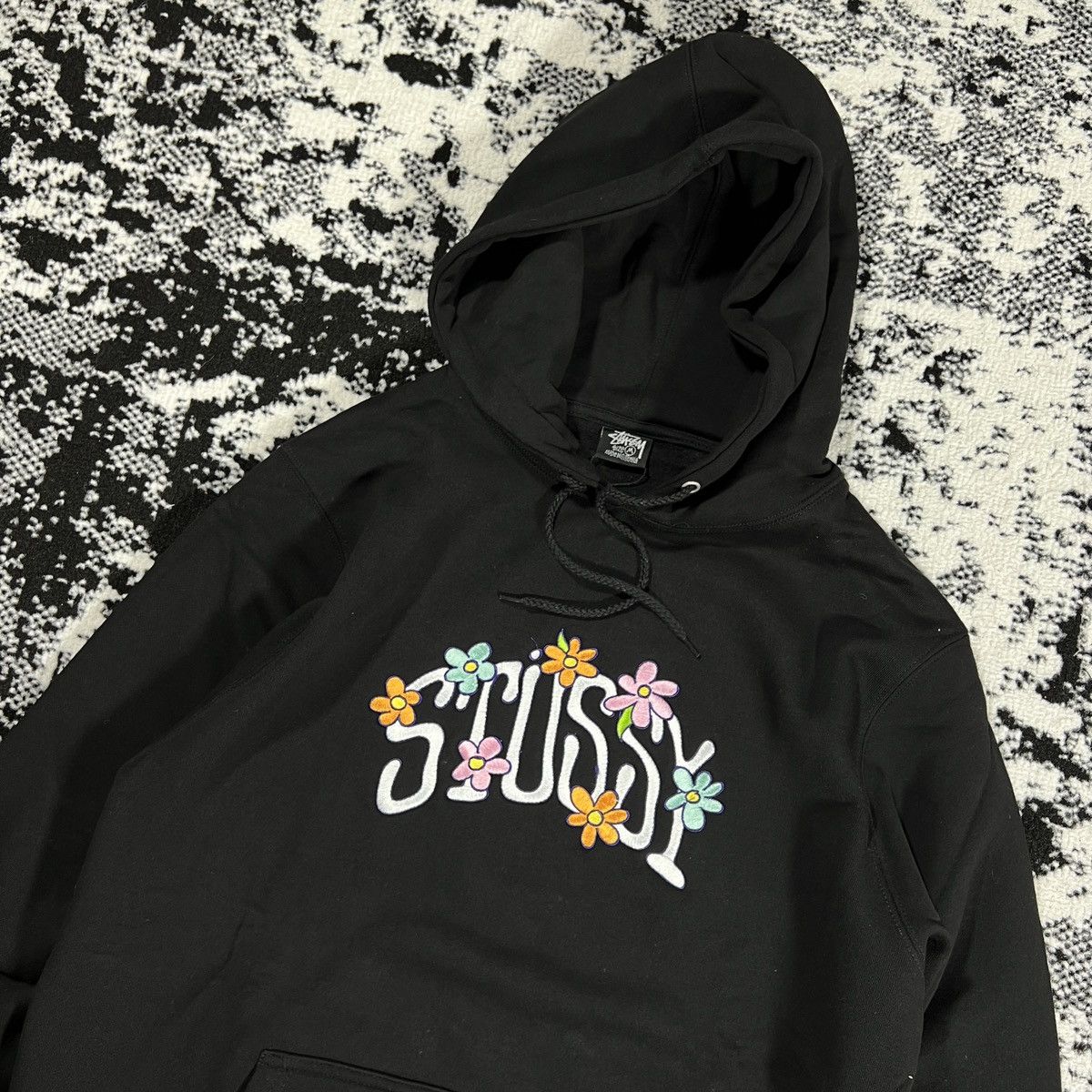 Stussy × Vintage STUSSY HOODIE IN BLACK SIZE MEDIUM Size US M / EU 48-50 / 2 - 2 Thumbnail
