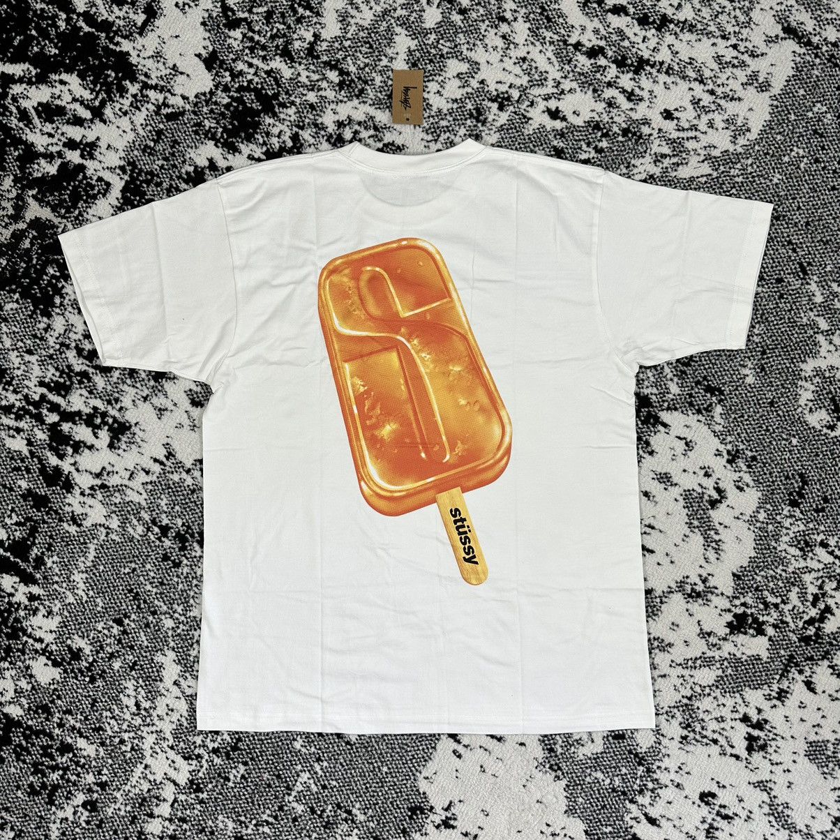 image of Stussy Pop Slice Tee White - Medium, Men's