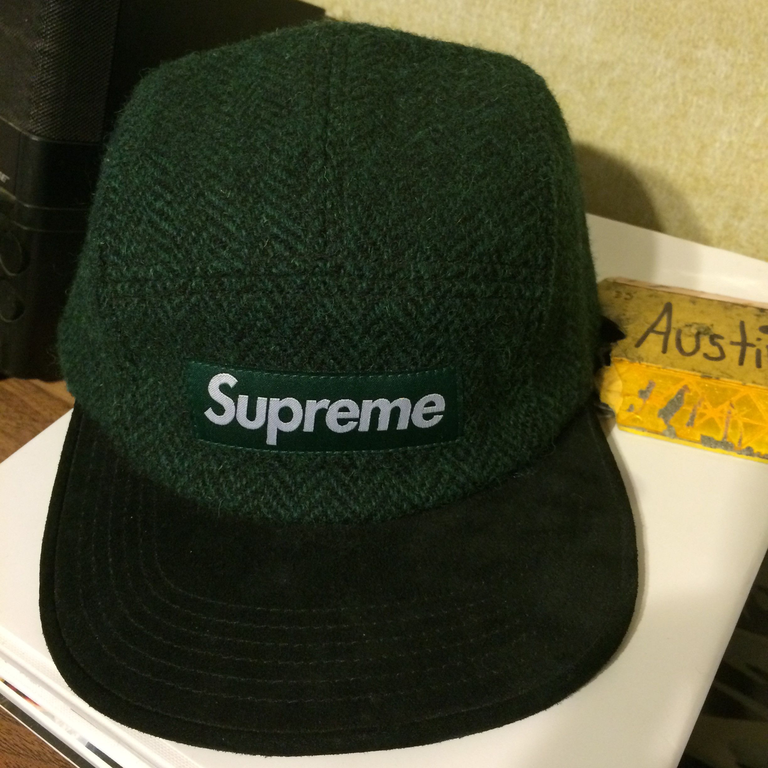 Supreme Harris Tweed 5 Panel Camp Cap (Green) | Grailed
