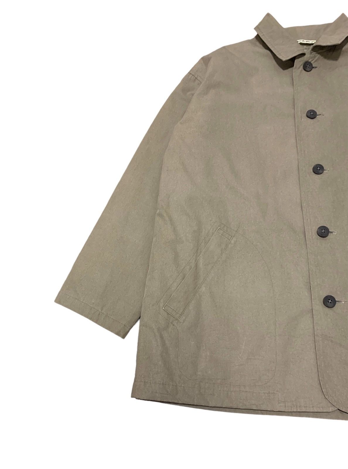 Issey Miyake Issey Miyake Plantation Pigment Dyed Overcoat Quilted Lining Size US M / EU 48-50 / 2 - 3 Thumbnail