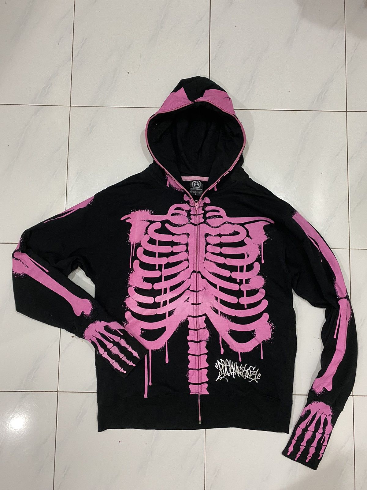 Other Holloween Dead Serious Skeleton Freaky Massive Hoodie Size US L / EU 52-54 / 3 - 10 Thumbnail