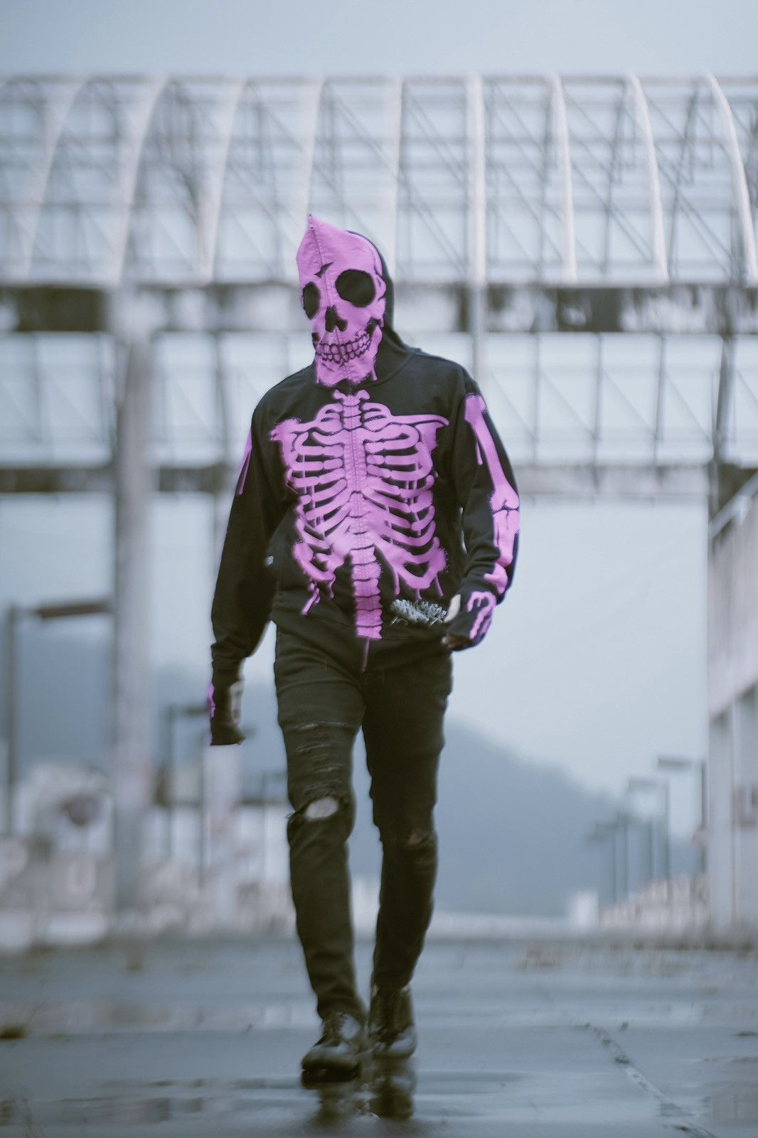 Other Holloween Dead Serious Skeleton Freaky Massive Hoodie Size US L / EU 52-54 / 3 - 1 Thumbnail