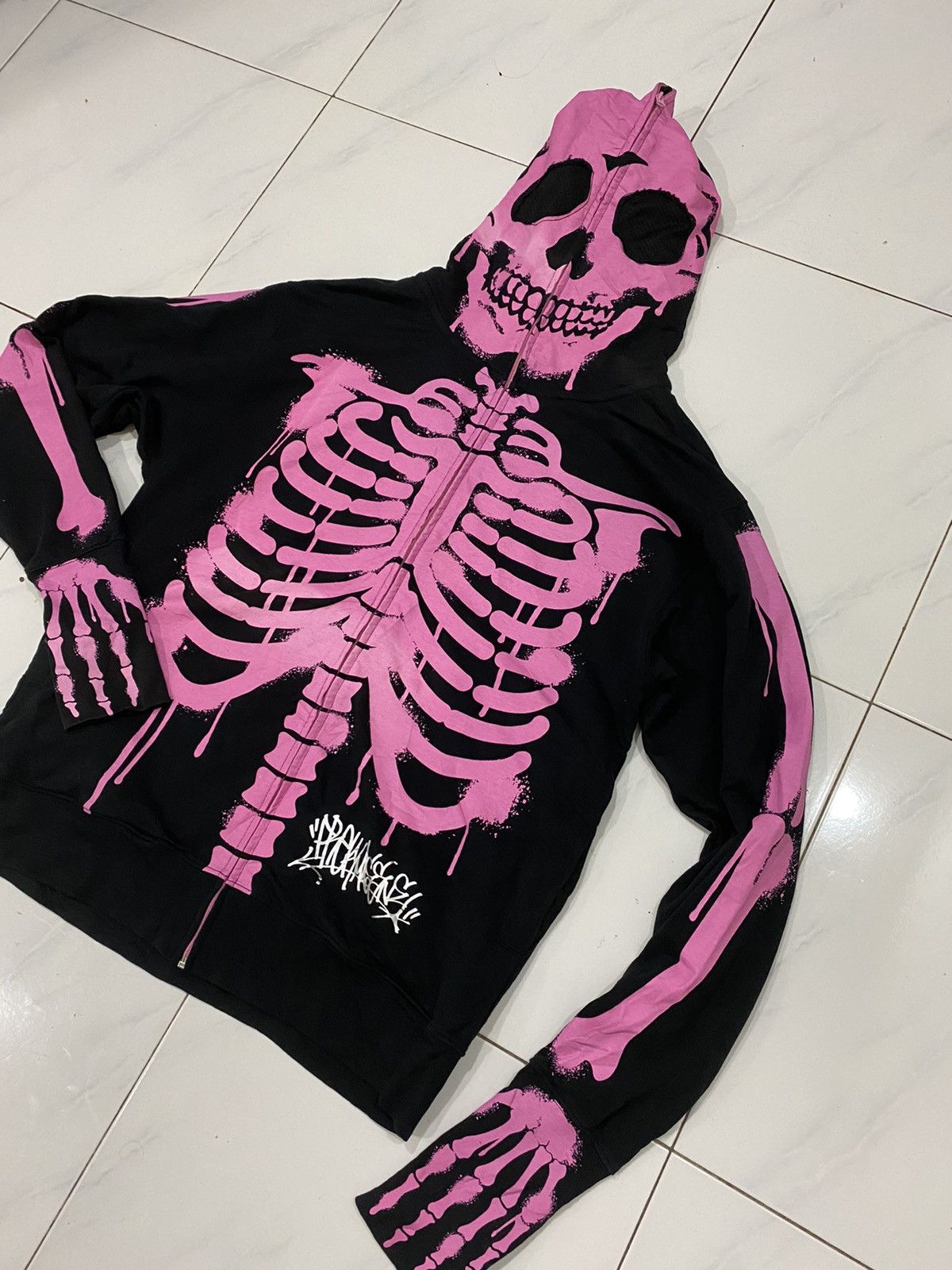 Other Holloween Dead Serious Skeleton Freaky Massive Hoodie Size US L / EU 52-54 / 3 - 8 Thumbnail
