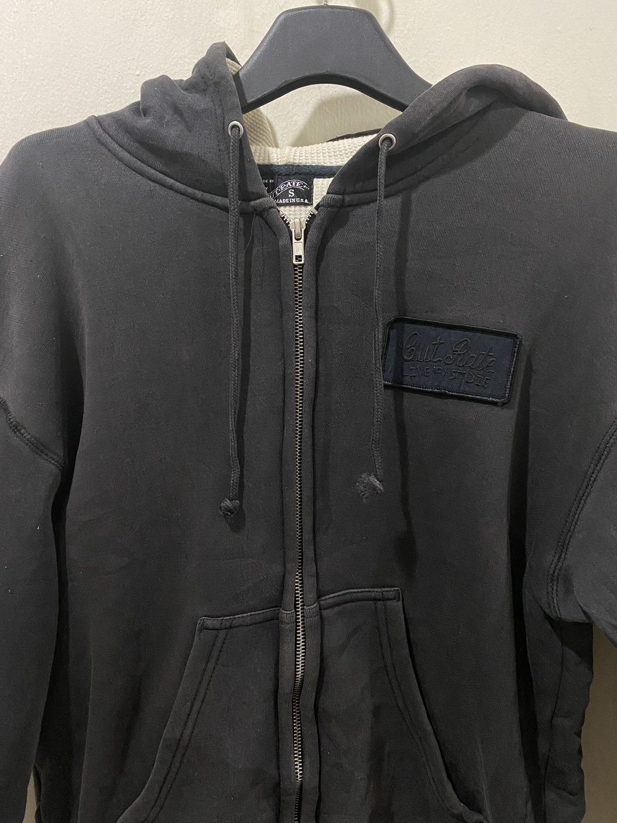 Vintage Distressed Cut Rate Skeleton Live. Fast. Die Hoodie Size US S / EU 44-46 / 1 - 3 Thumbnail