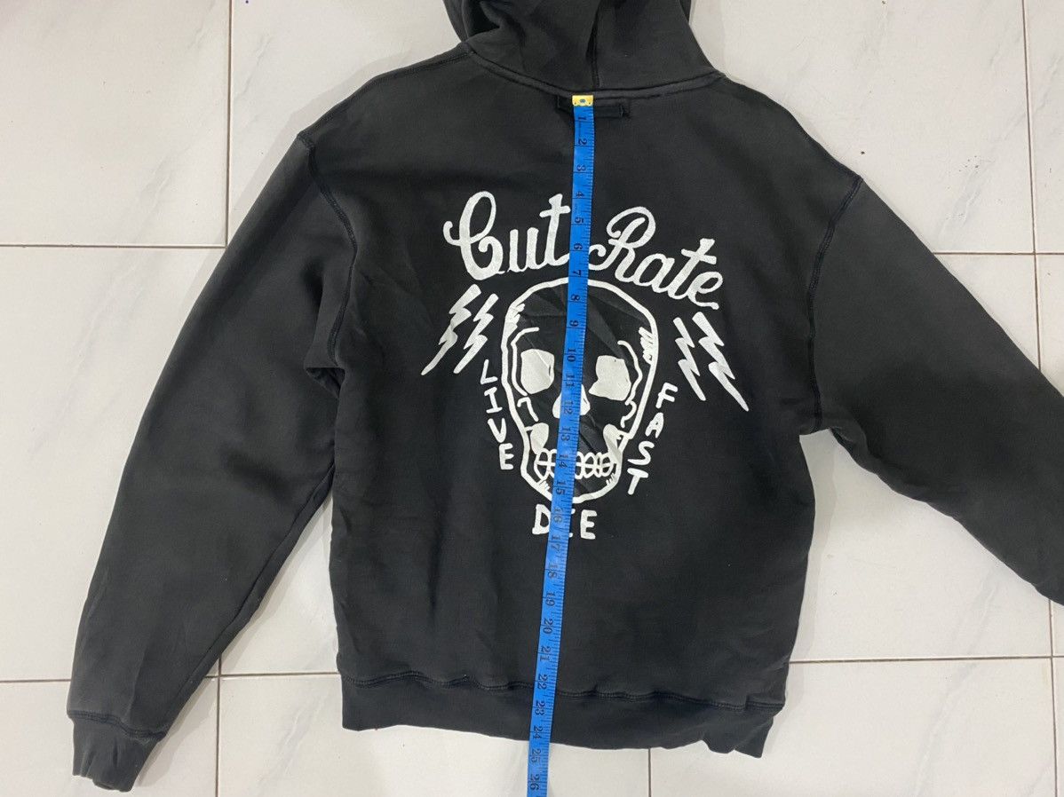 Vintage Distressed Cut Rate Skeleton Live. Fast. Die Hoodie Size US S / EU 44-46 / 1 - 8 Thumbnail