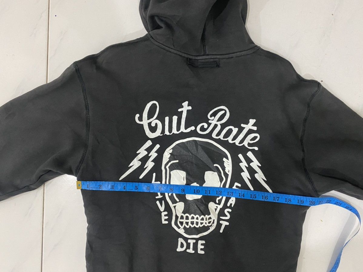 Vintage Distressed Cut Rate Skeleton Live. Fast. Die Hoodie Size US S / EU 44-46 / 1 - 9 Thumbnail