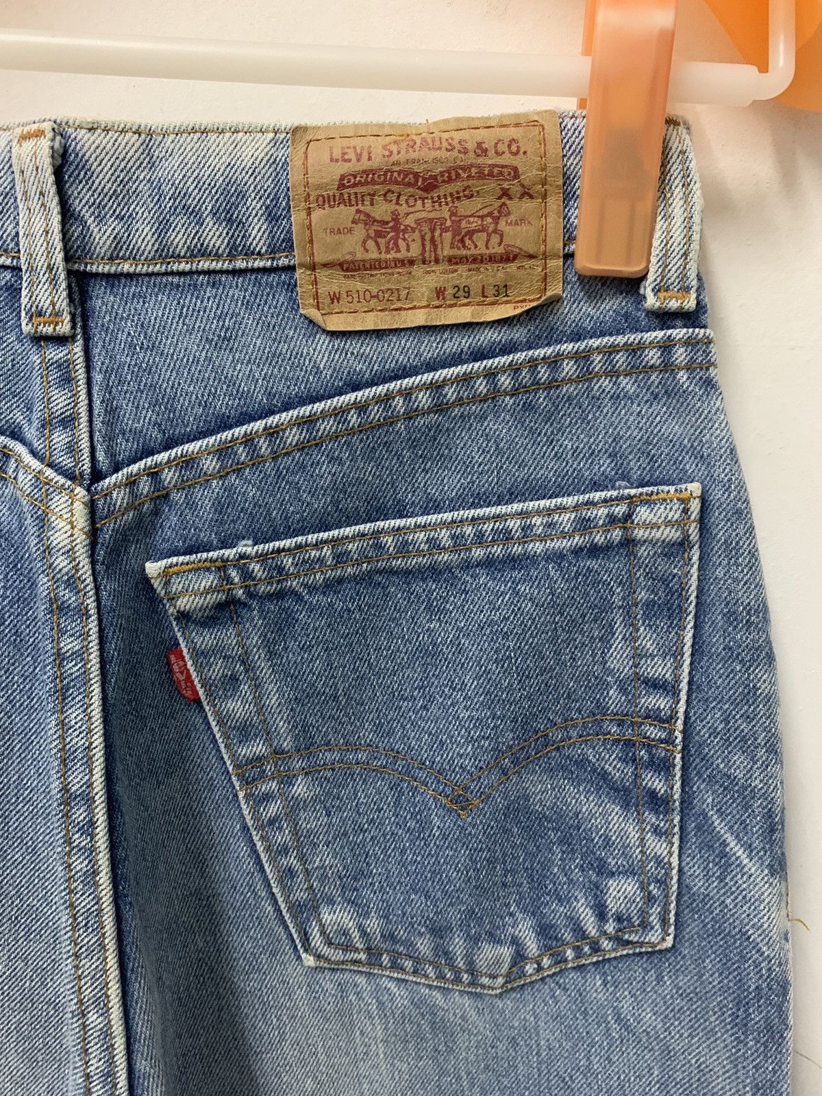Levi's Vintage Clothing Vintage Levis 510 SKINNY Fit Denim Jeans Size US 28 / EU 44 - 5 Thumbnail