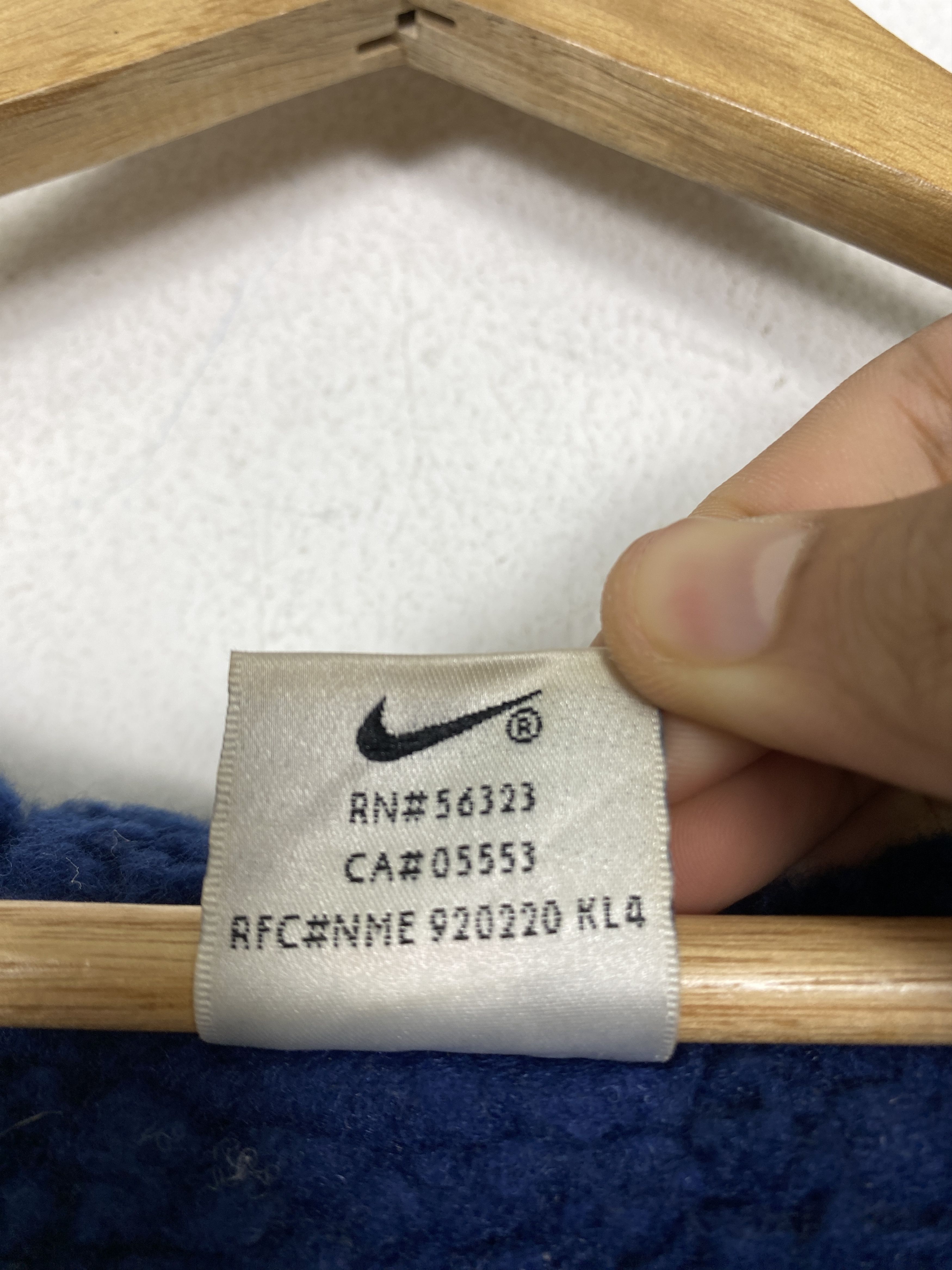 Nike Vintage Nike Hoodie Sherpa Lining Long Jacket J1368 Size US XXL / EU 58 / 5 - 14 Thumbnail