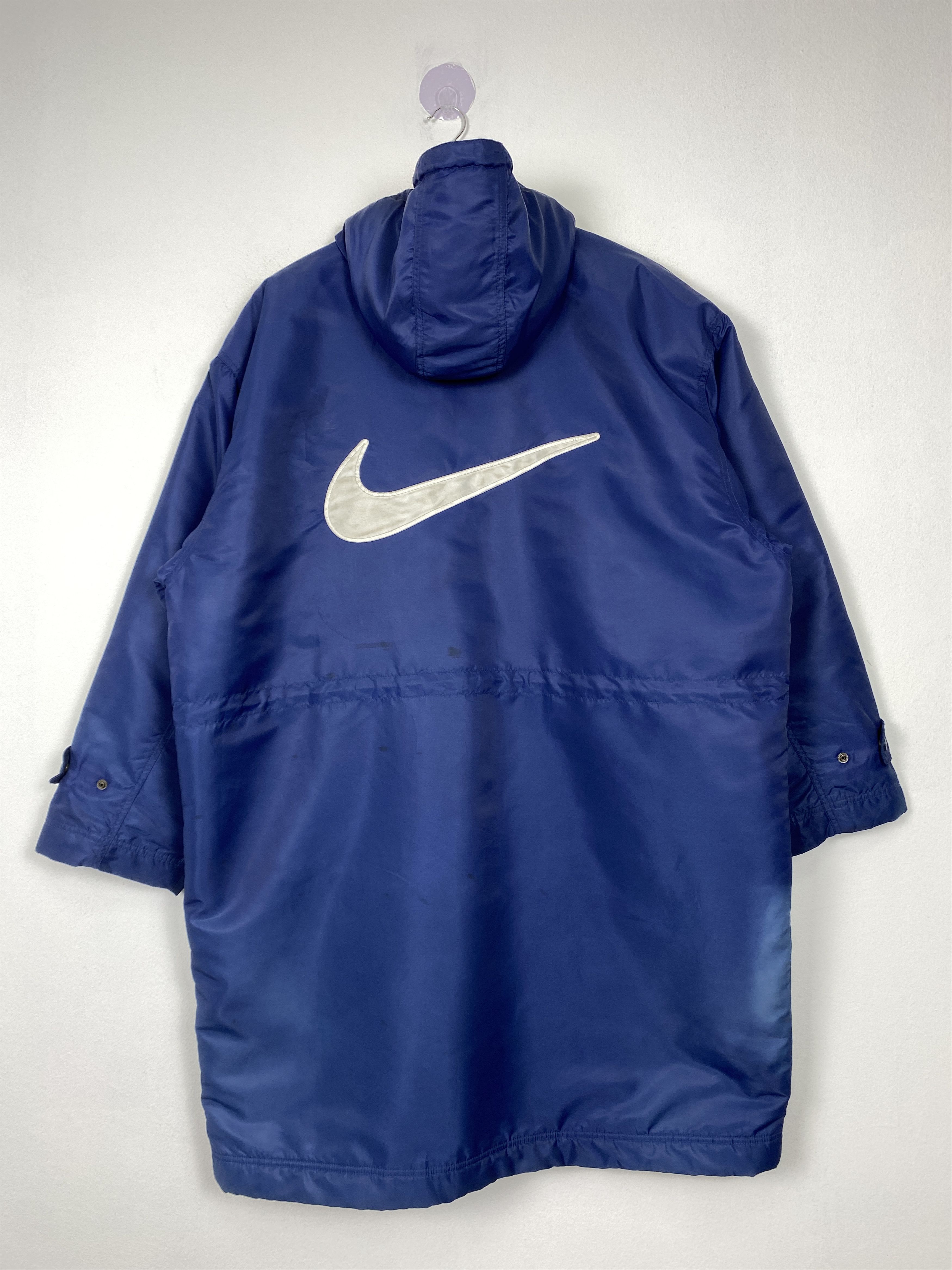 Nike Vintage Nike Hoodie Sherpa Lining Long Jacket J1368 Size US XXL / EU 58 / 5 - 9 Thumbnail