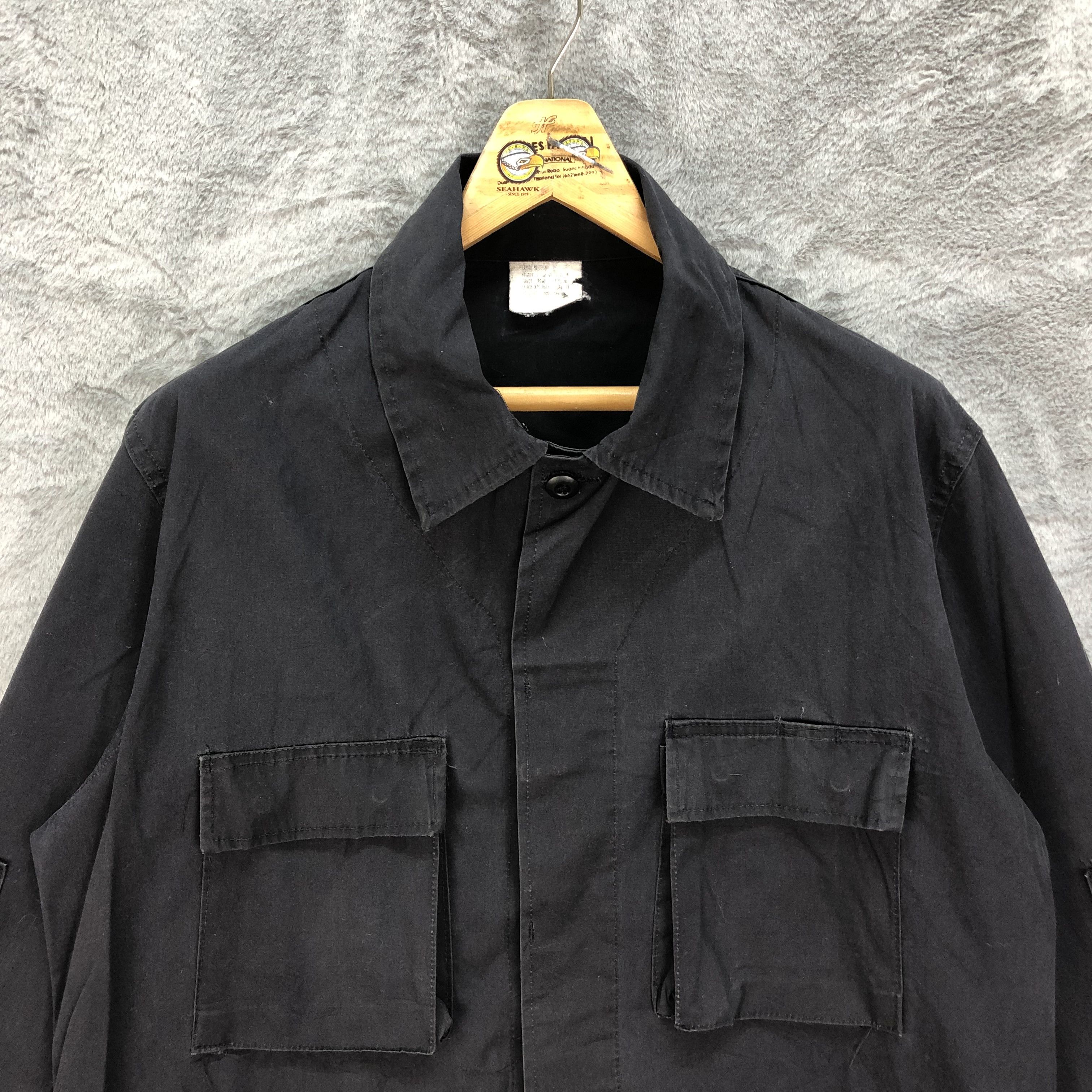 Vintage Vintage Field Jacket WW2 Black Army Jacket #4646-162 Size US XL / EU 56 / 4 - 2 Thumbnail