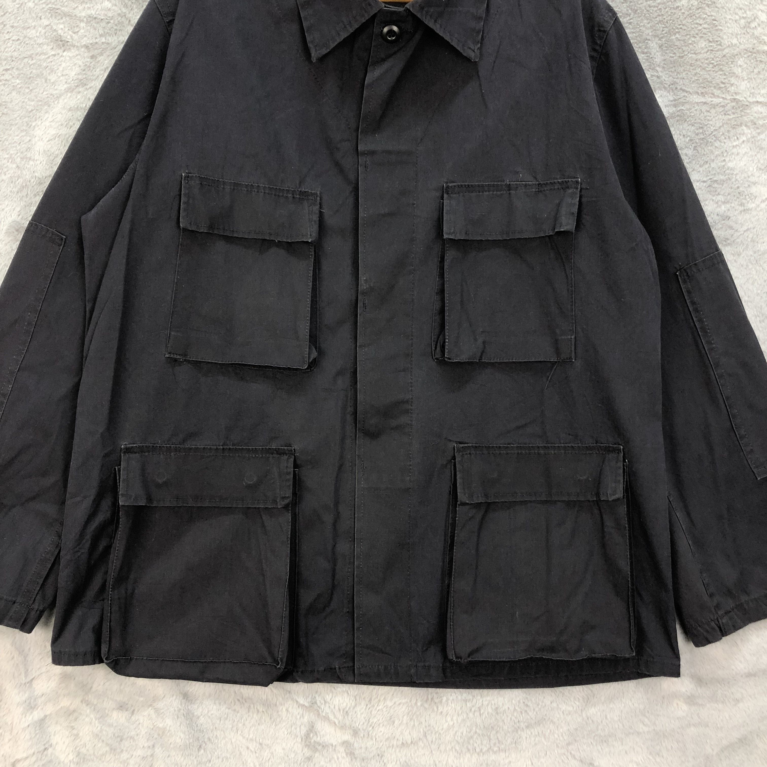 Vintage Vintage Field Jacket WW2 Black Army Jacket #4646-162 Size US XL / EU 56 / 4 - 3 Thumbnail