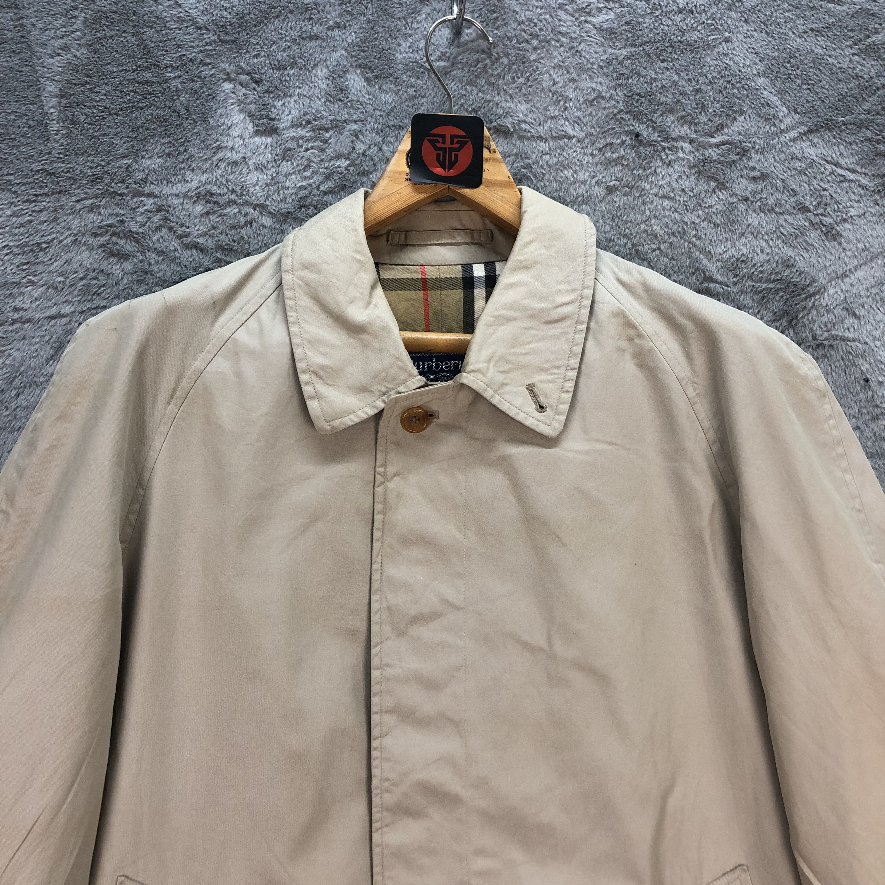 Burberry VINTAGE BURBERRYS NOVA CHECK LONG COAT #6555-73 Size US L / EU 52-54 / 3 - 2 Thumbnail