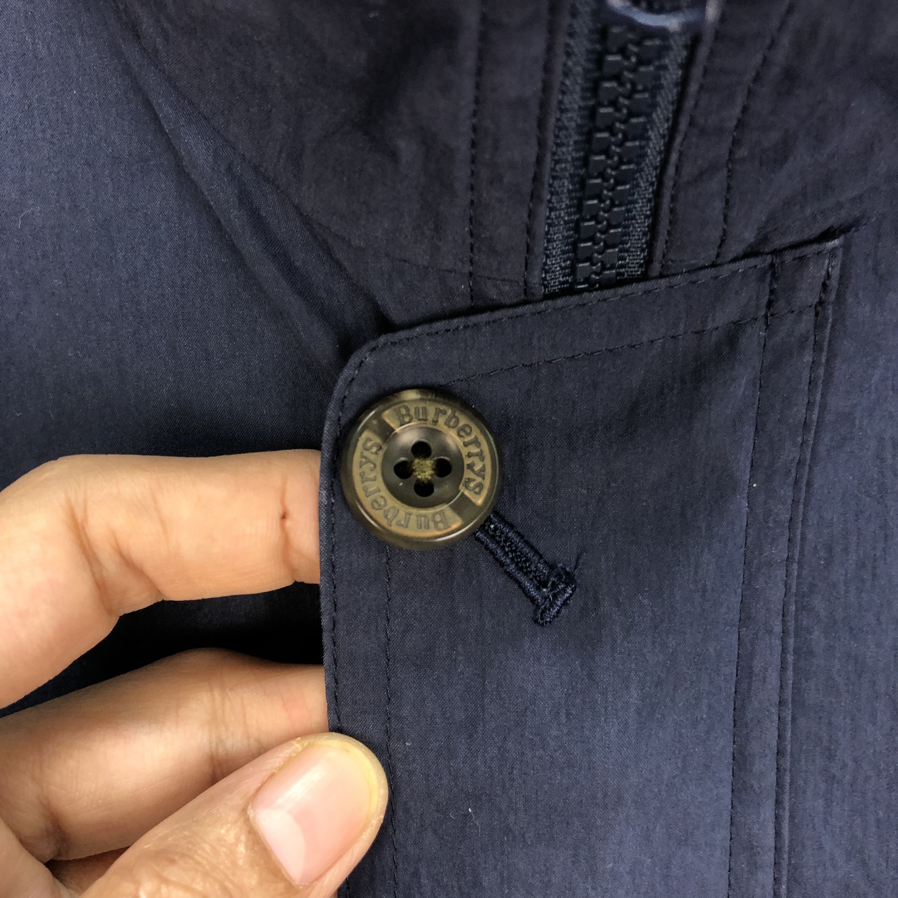 Burberry BURBERRYS NAVY BLUE CASUAL JACKET #5992-217 Size US M / EU 48-50 / 2 - 4 Thumbnail