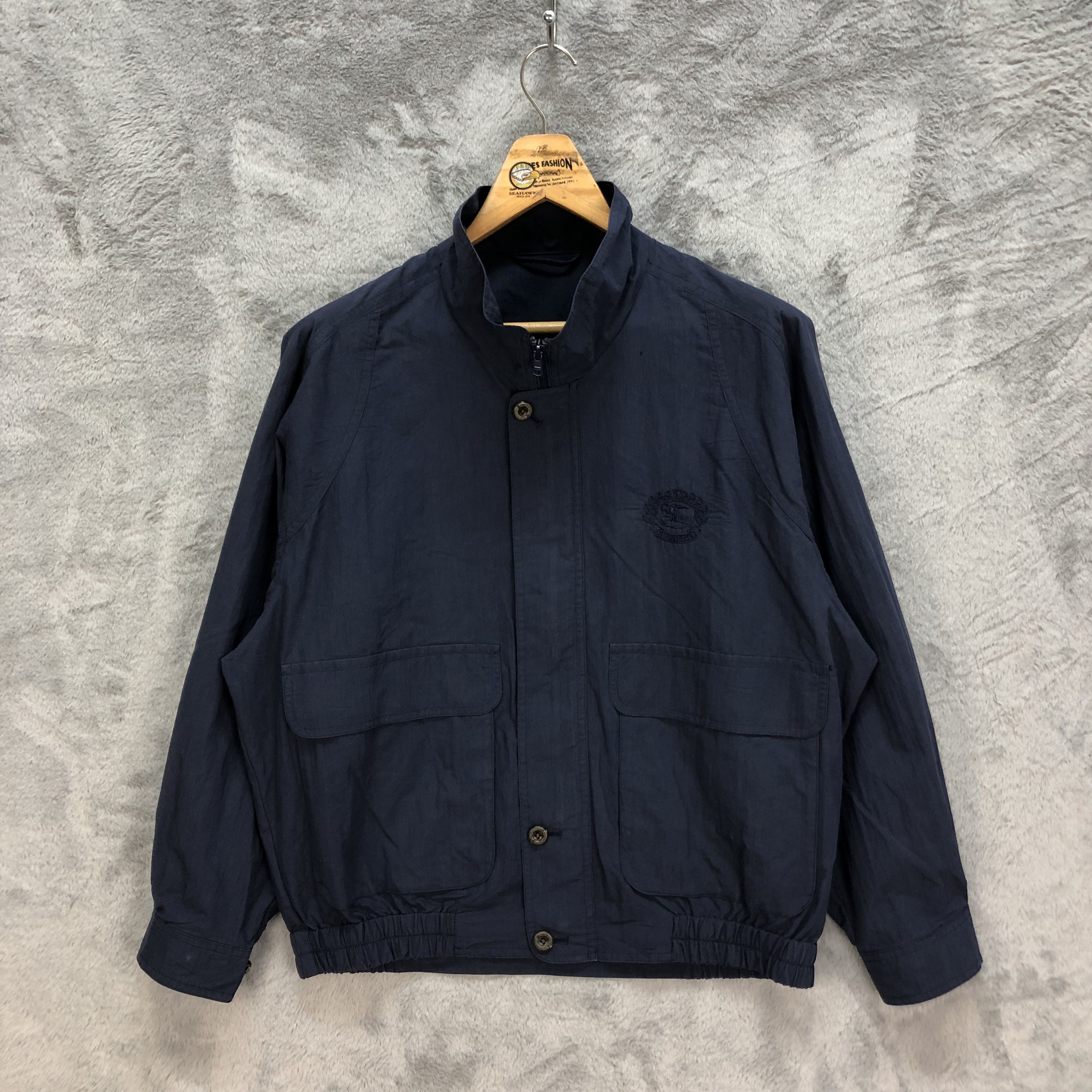 Burberry BURBERRYS NAVY BLUE CASUAL JACKET #5992-217 Size US M / EU 48-50 / 2 - 1 Thumbnail