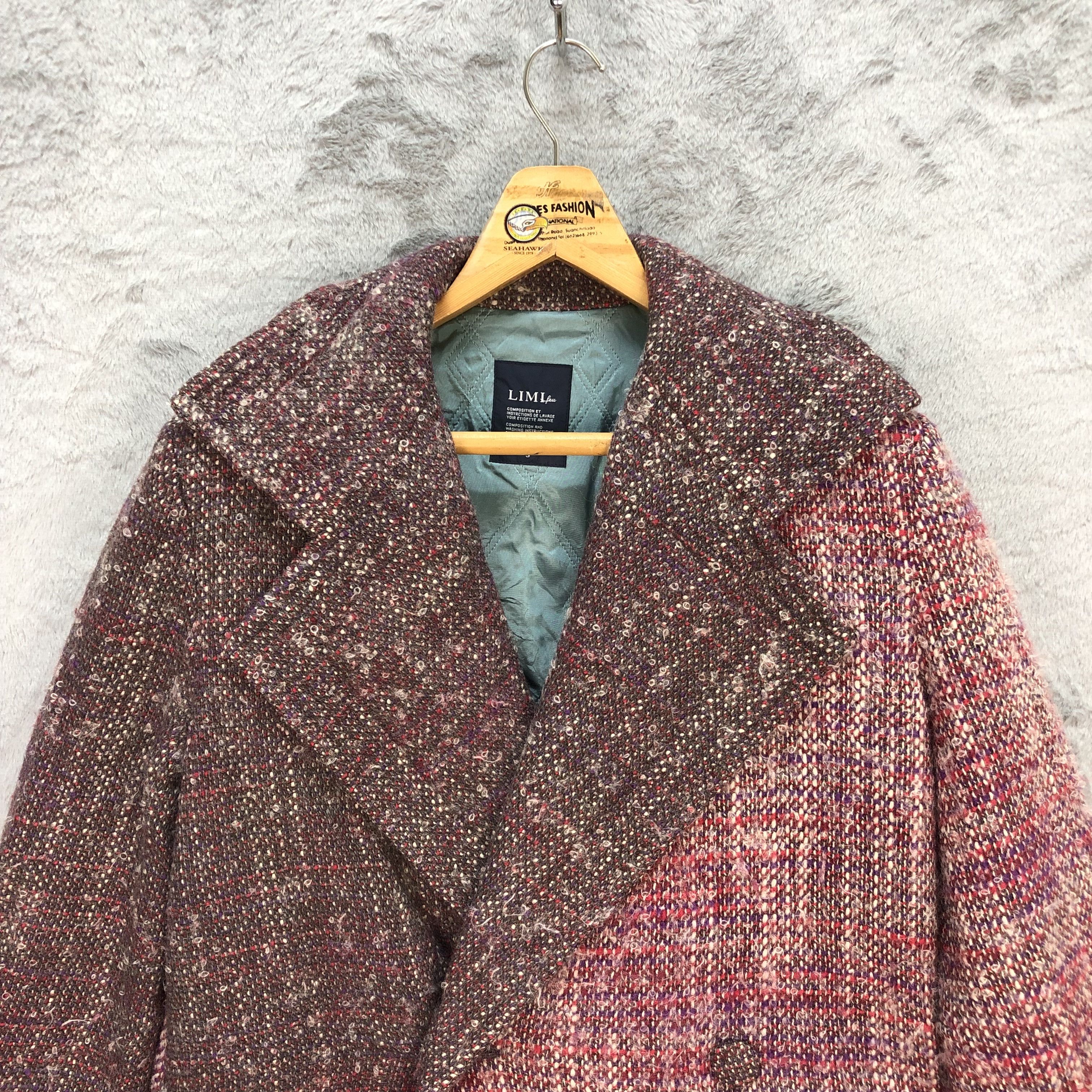 Limi Feu LIMI FEU TWO TONE WOOL MOHAIR TWO TONE COAT #5965-19 Size S / US 4 / IT 40 - 2 Thumbnail