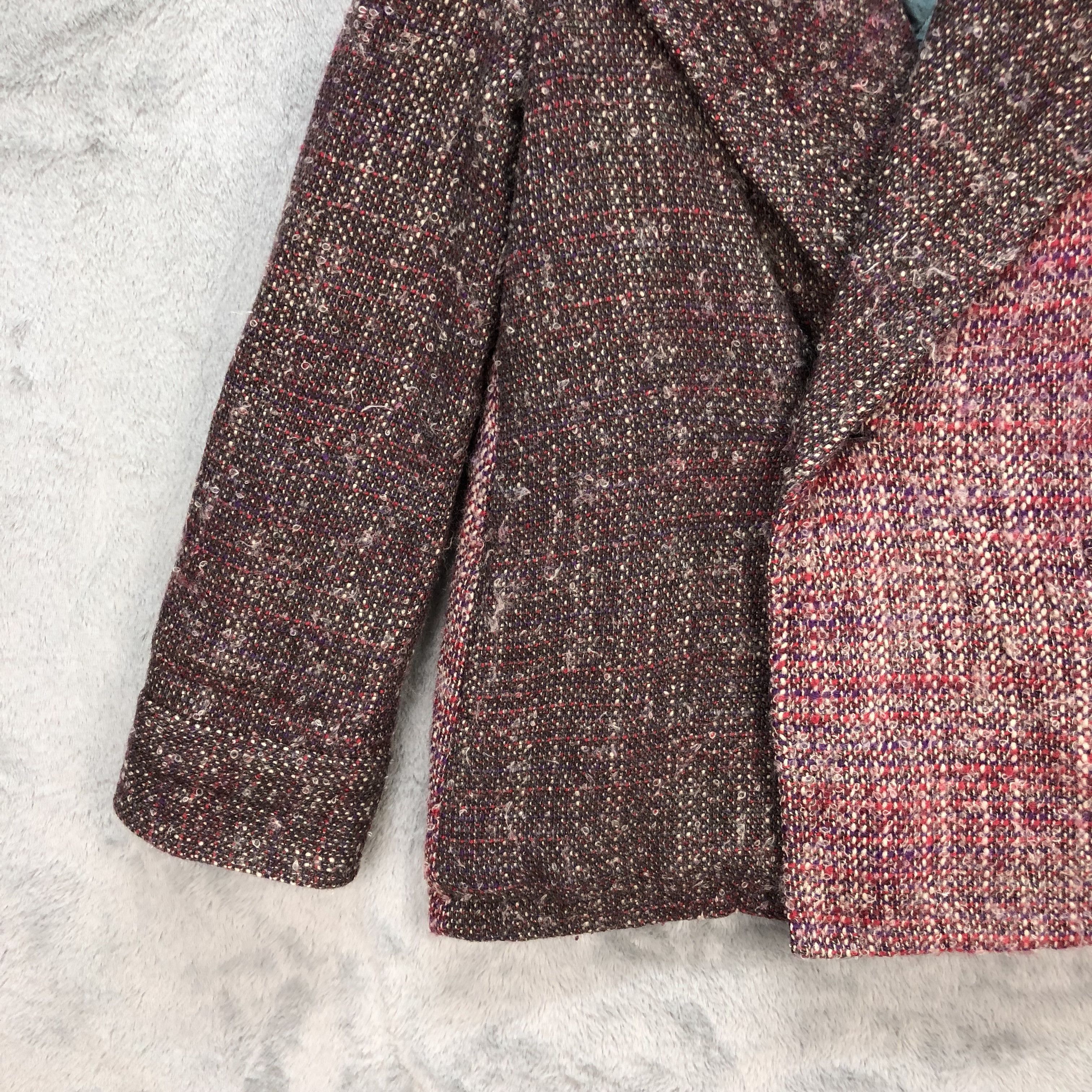 Limi Feu LIMI FEU TWO TONE WOOL MOHAIR TWO TONE COAT #5965-19 Size S / US 4 / IT 40 - 4 Thumbnail