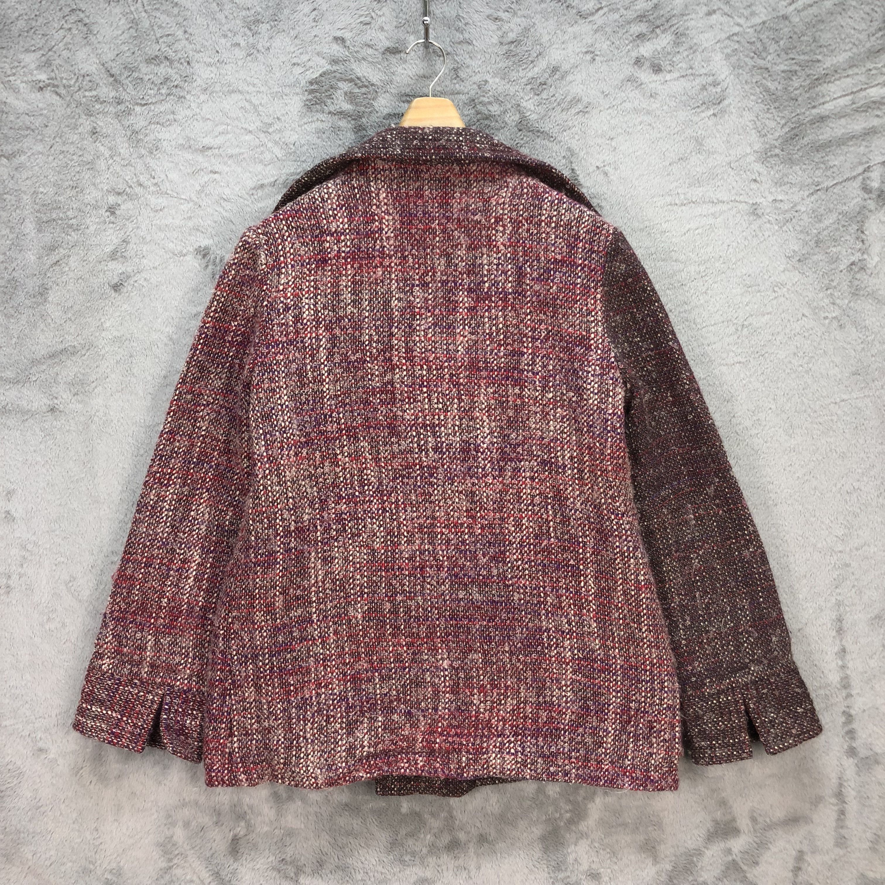 Limi Feu LIMI FEU TWO TONE WOOL MOHAIR TWO TONE COAT #5965-19 Size S / US 4 / IT 40 - 11 Thumbnail