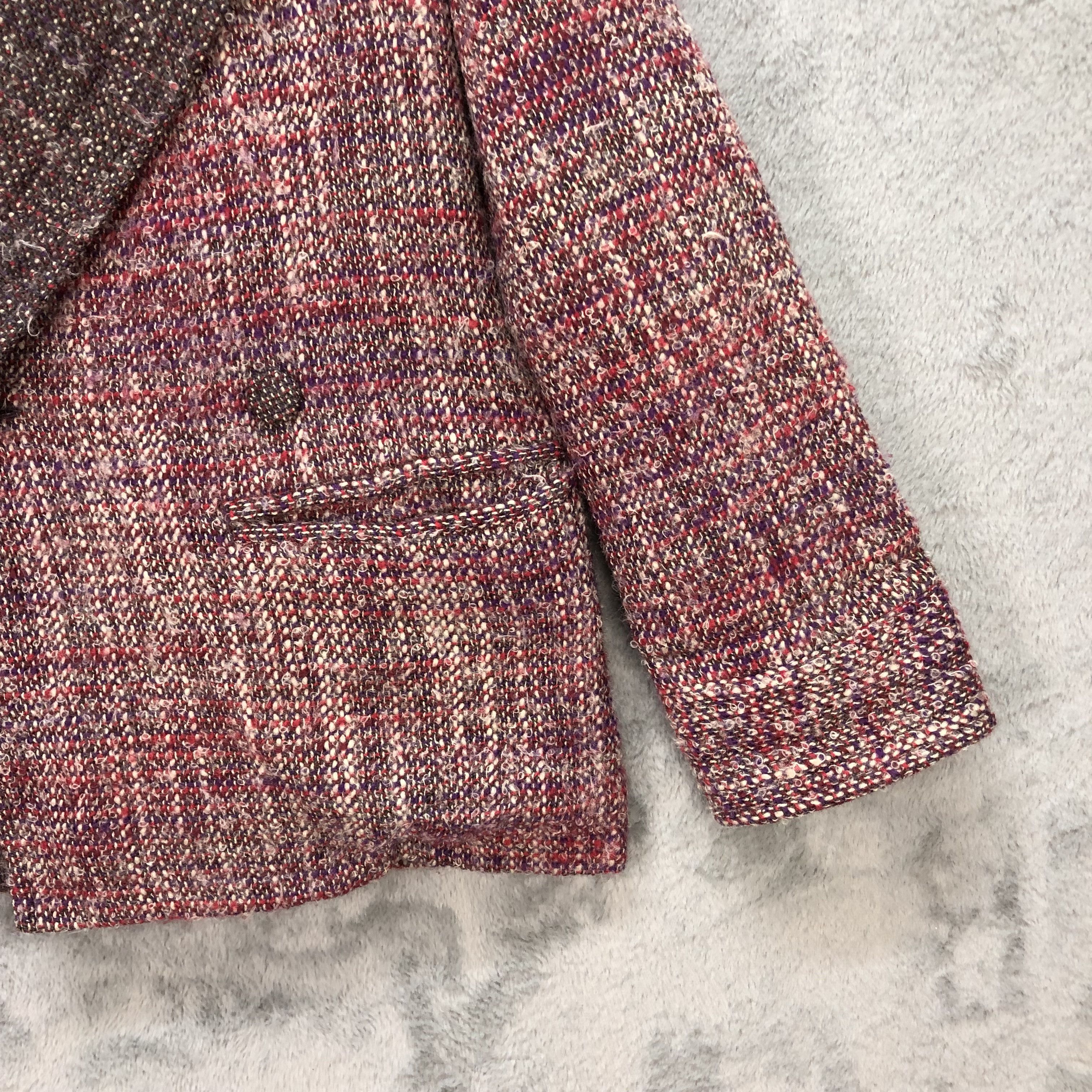 Limi Feu LIMI FEU TWO TONE WOOL MOHAIR TWO TONE COAT #5965-19 Size S / US 4 / IT 40 - 5 Thumbnail
