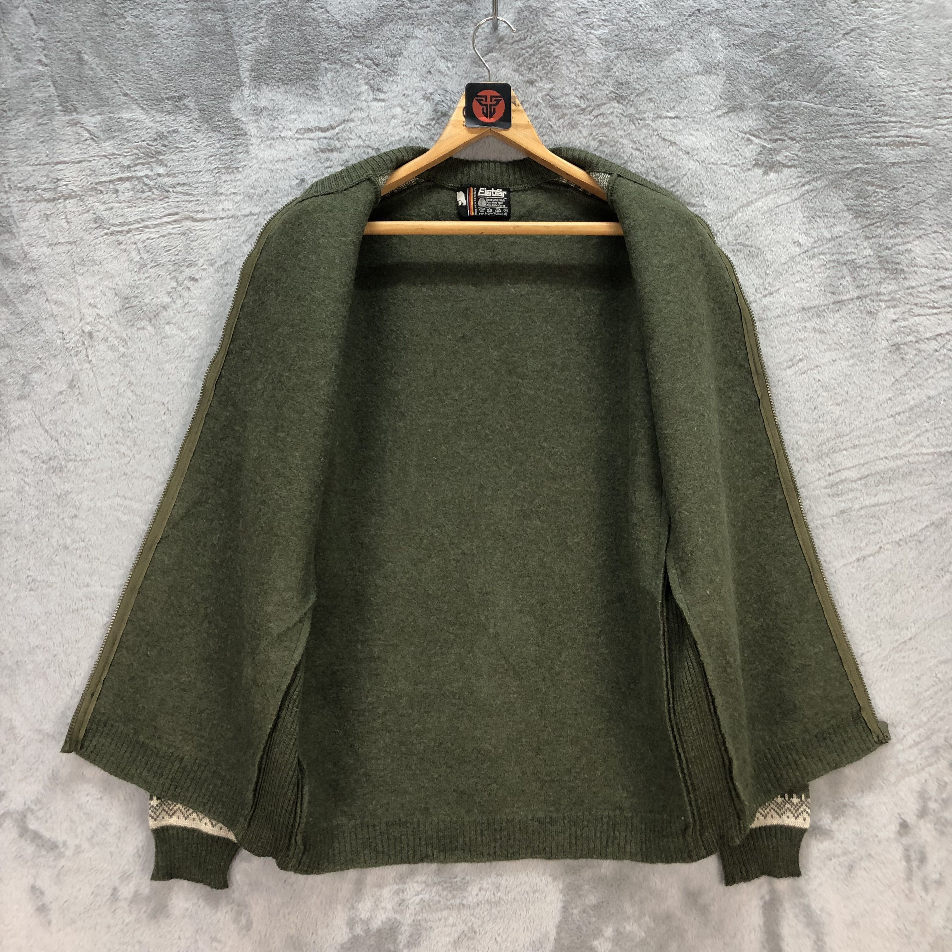 Vintage VINTAGE EISBAR WEST GERMANY GREEN WOOL JACKET #6586-75 Size US M / EU 48-50 / 2 - 8 Thumbnail