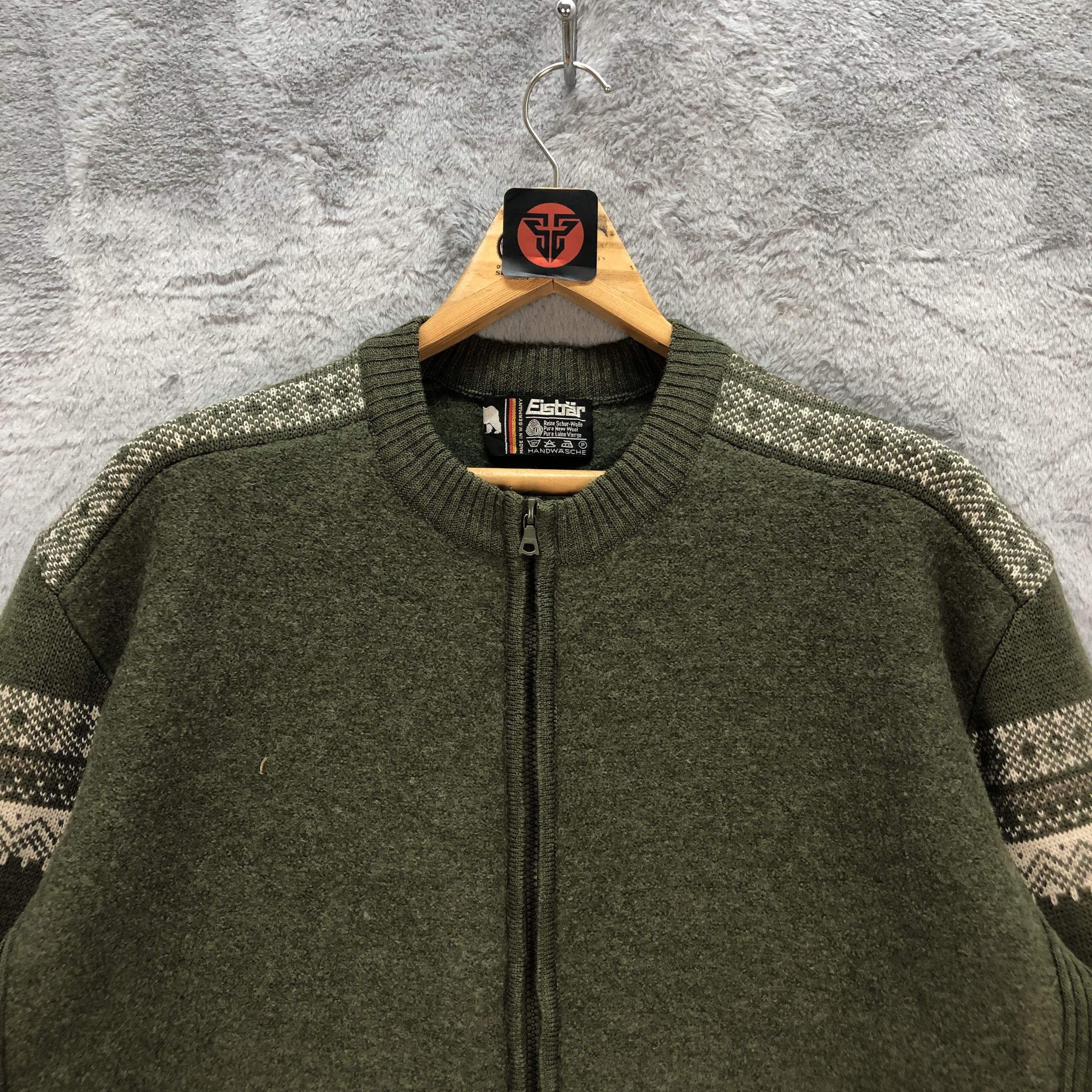 Vintage VINTAGE EISBAR WEST GERMANY GREEN WOOL JACKET #6586-75 Size US M / EU 48-50 / 2 - 2 Thumbnail