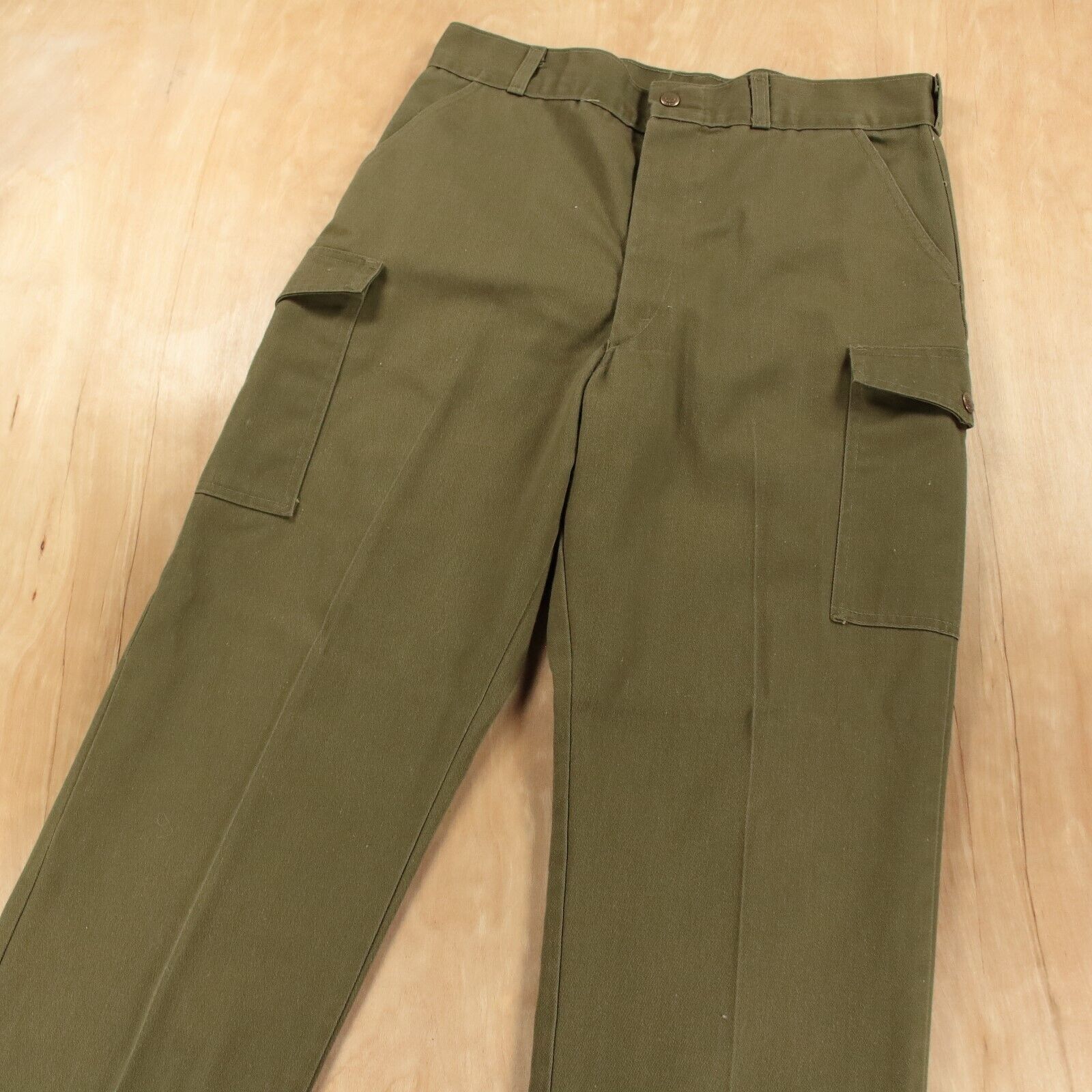 Pantalon effet cargo uni pour garçon Vert - 5 ans - Jean