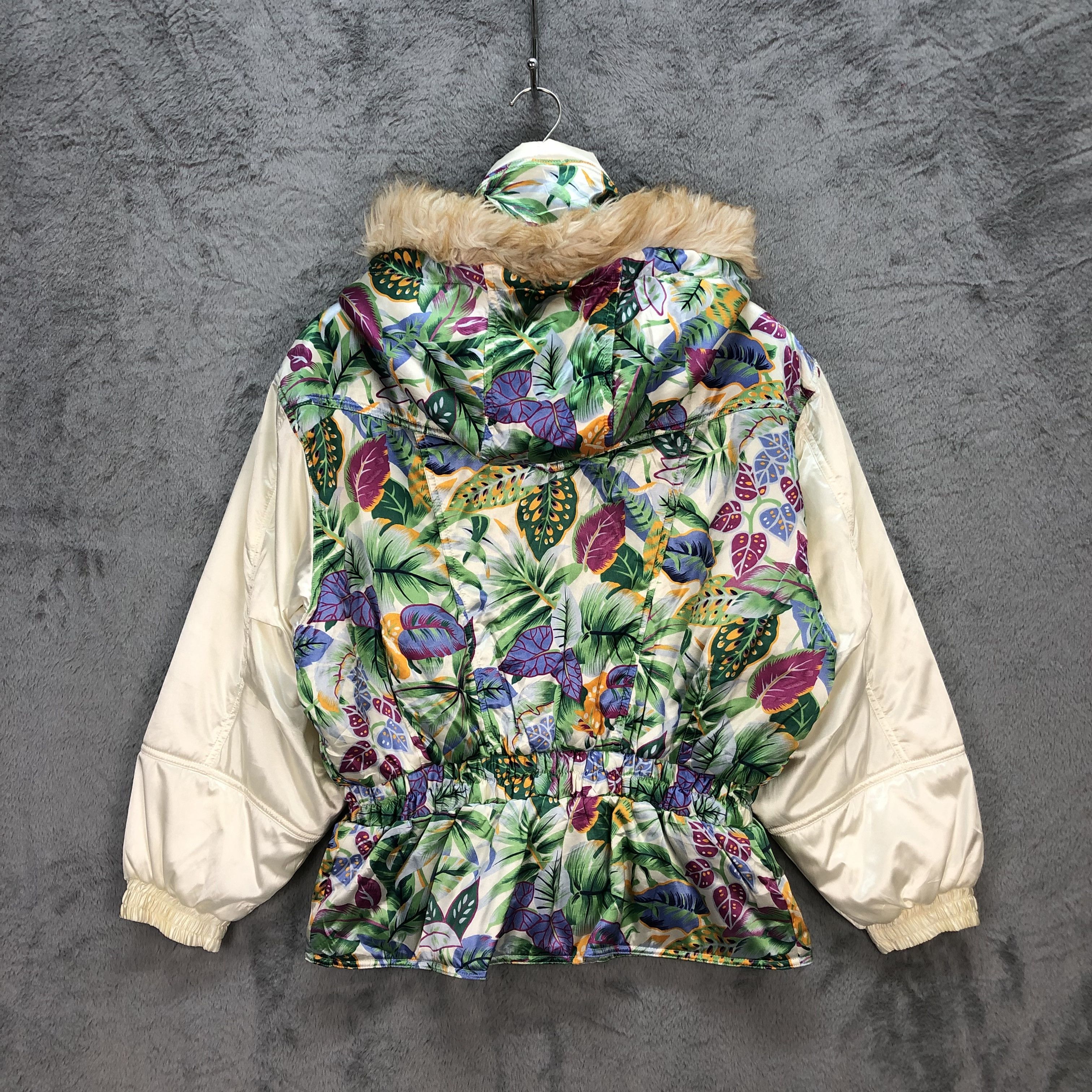 Japanese Brand WINDEX PRO FLORAL PRINT FUR HOODIE SKI JACKET #5882-212 Size L / US 10 / IT 46 - 13 Thumbnail