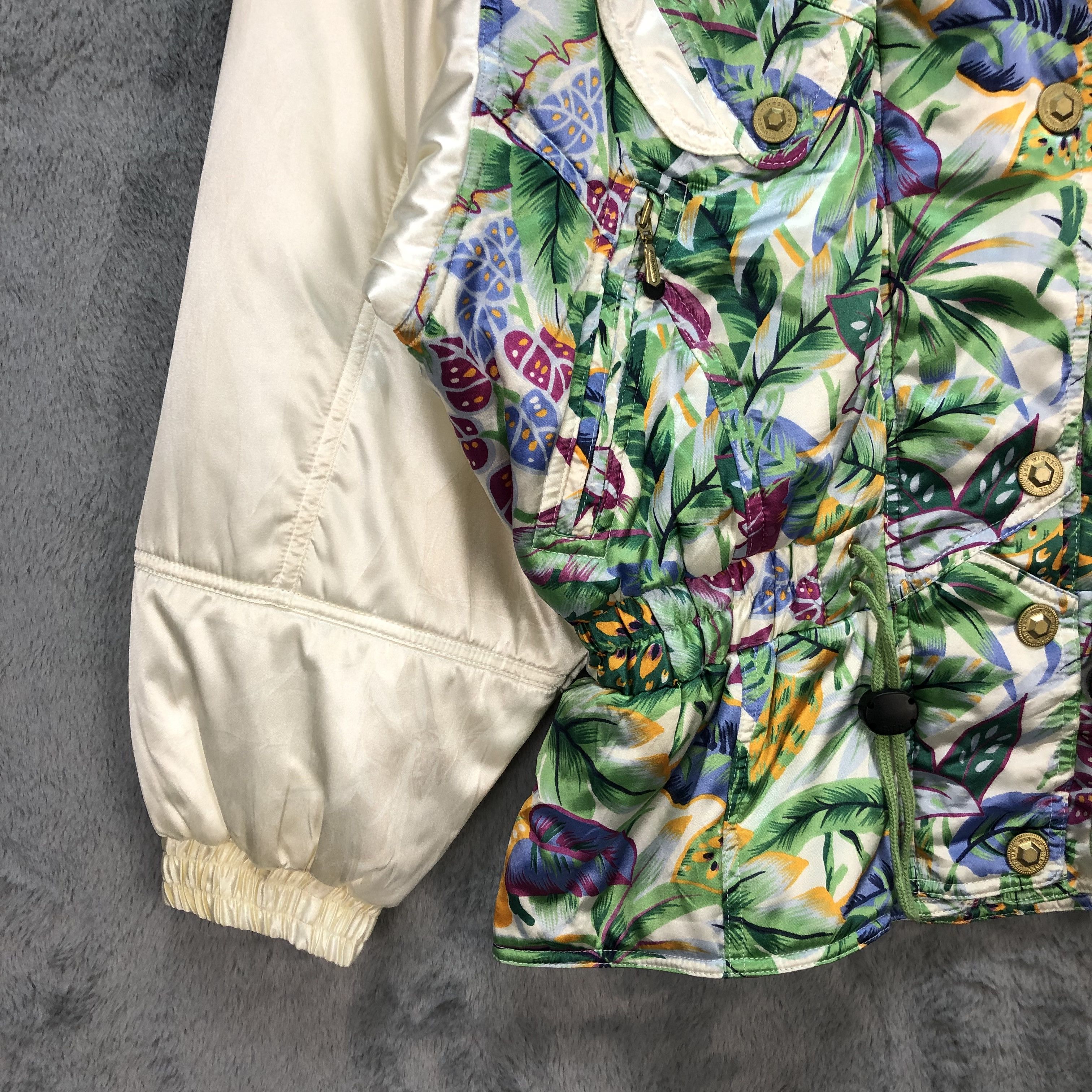 Japanese Brand WINDEX PRO FLORAL PRINT FUR HOODIE SKI JACKET #5882-212 Size L / US 10 / IT 46 - 4 Thumbnail