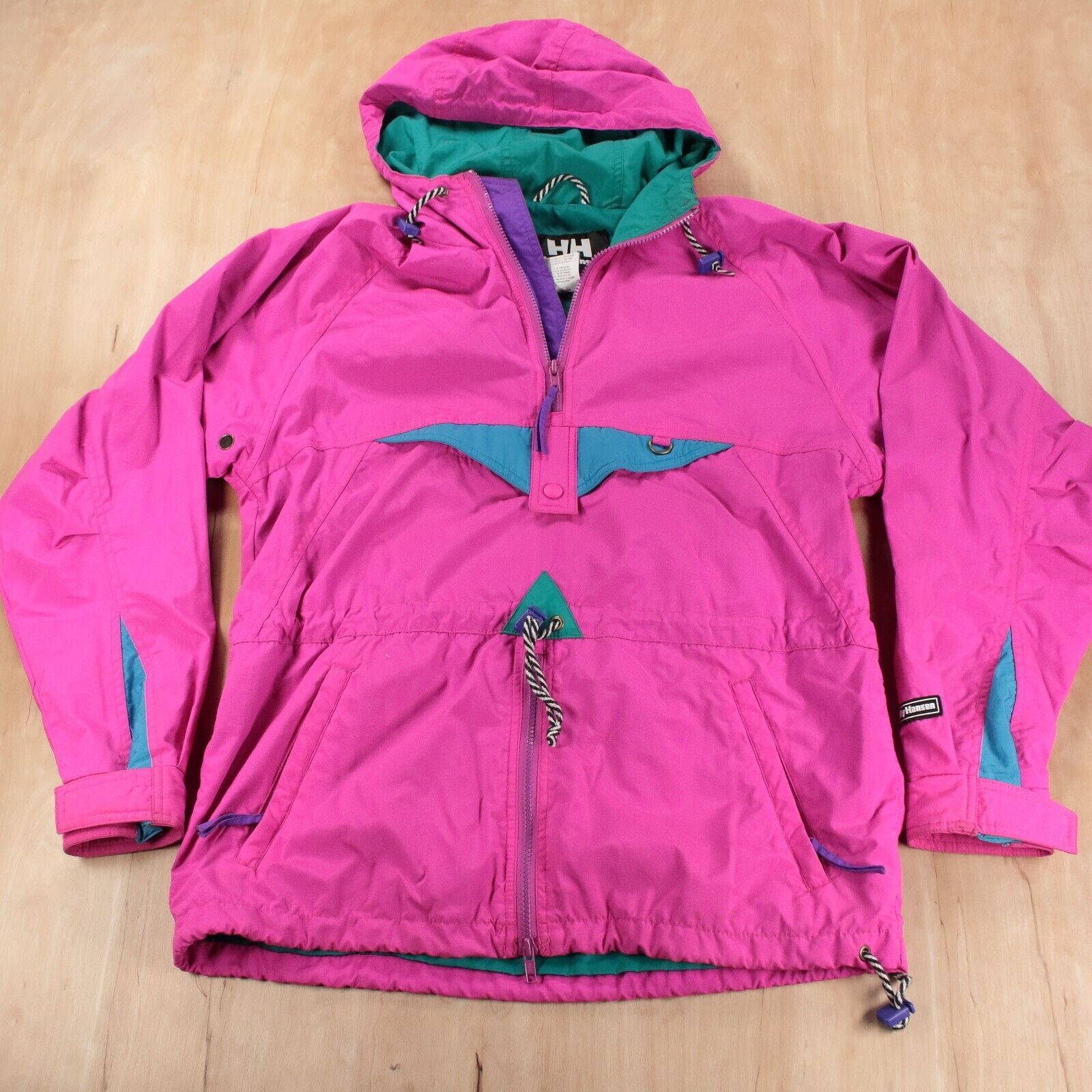 Helly Hansen vtg HELLY HANSEN nylon anorak parka ski jacket EXTRA SMALL ...