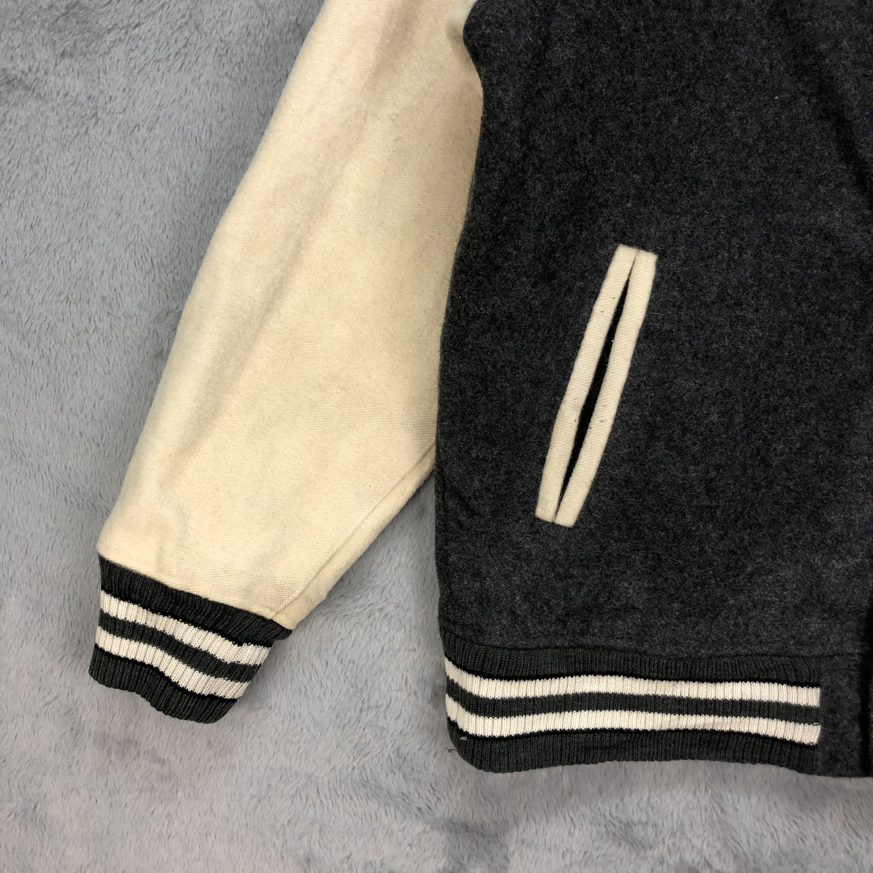Japanese Brand SQUEEZ UPST Wool Varsity Jacket #4893-31 Size US M / EU 48-50 / 2 - 5 Thumbnail