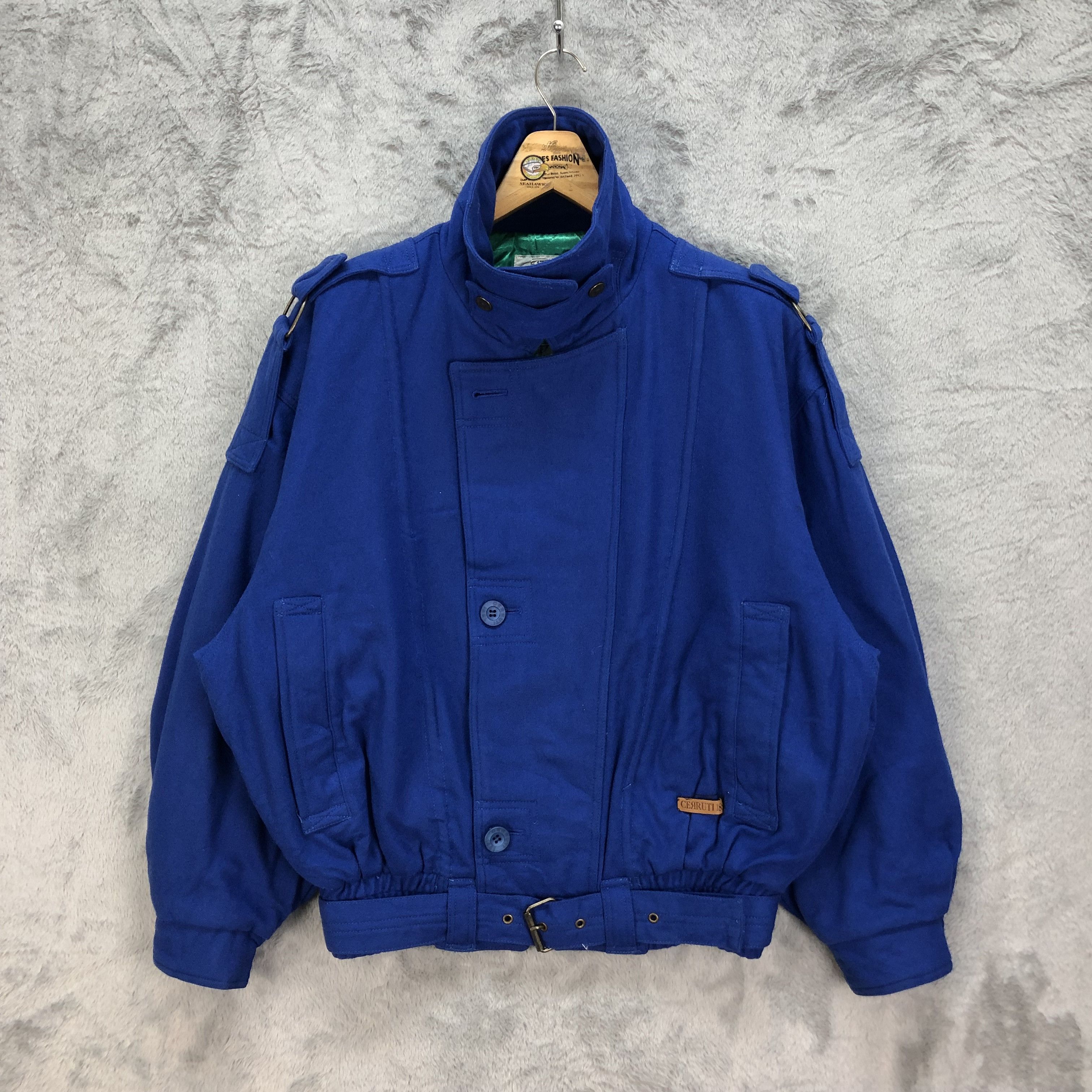 Cerruti 1881 VINTAGE CERUTTI 1881 SPORT BLUE WOOL JACKET #5496-193 Size US L / EU 52-54 / 3 - 1 Thumbnail