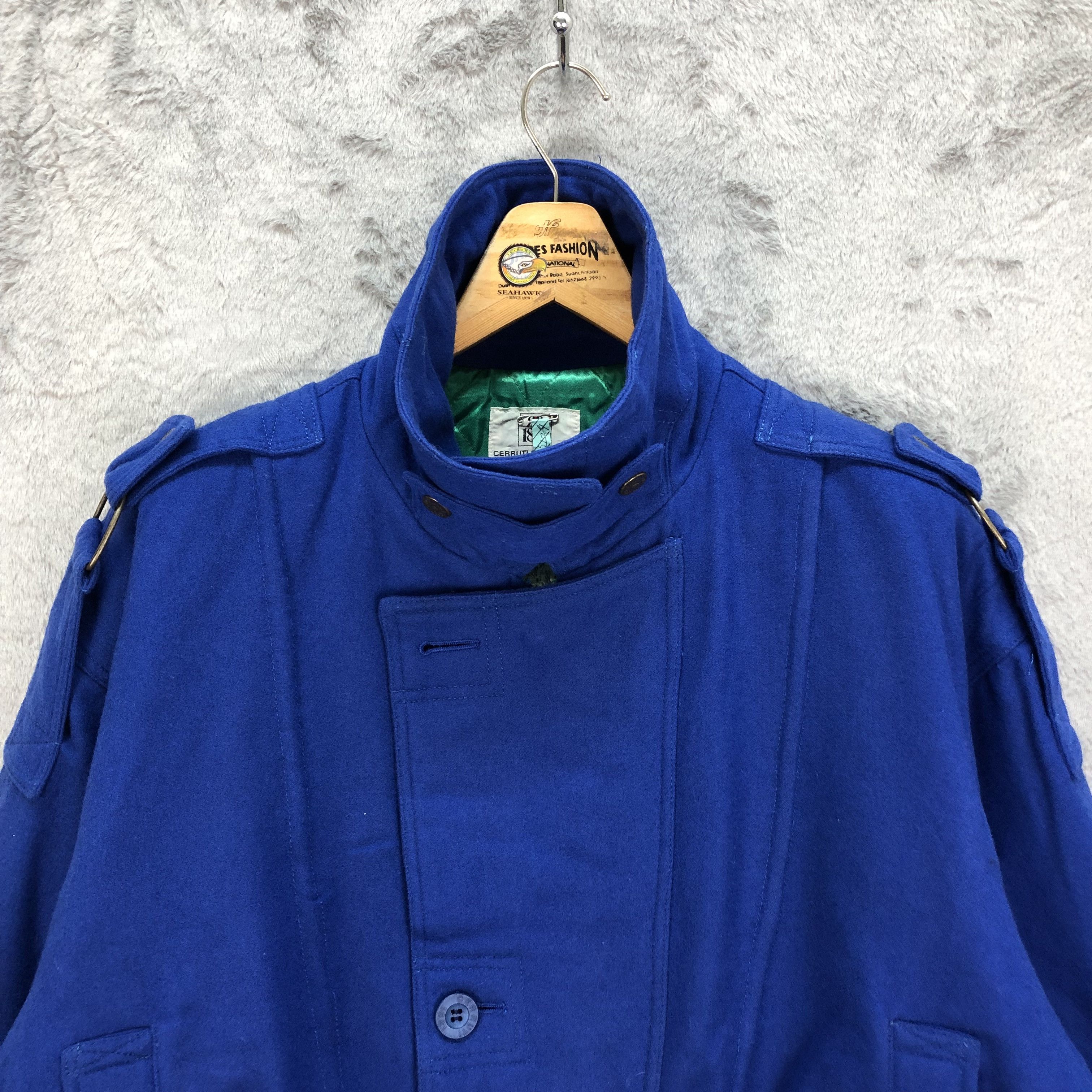 Cerruti 1881 VINTAGE CERUTTI 1881 SPORT BLUE WOOL JACKET #5496-193 Size US L / EU 52-54 / 3 - 2 Thumbnail