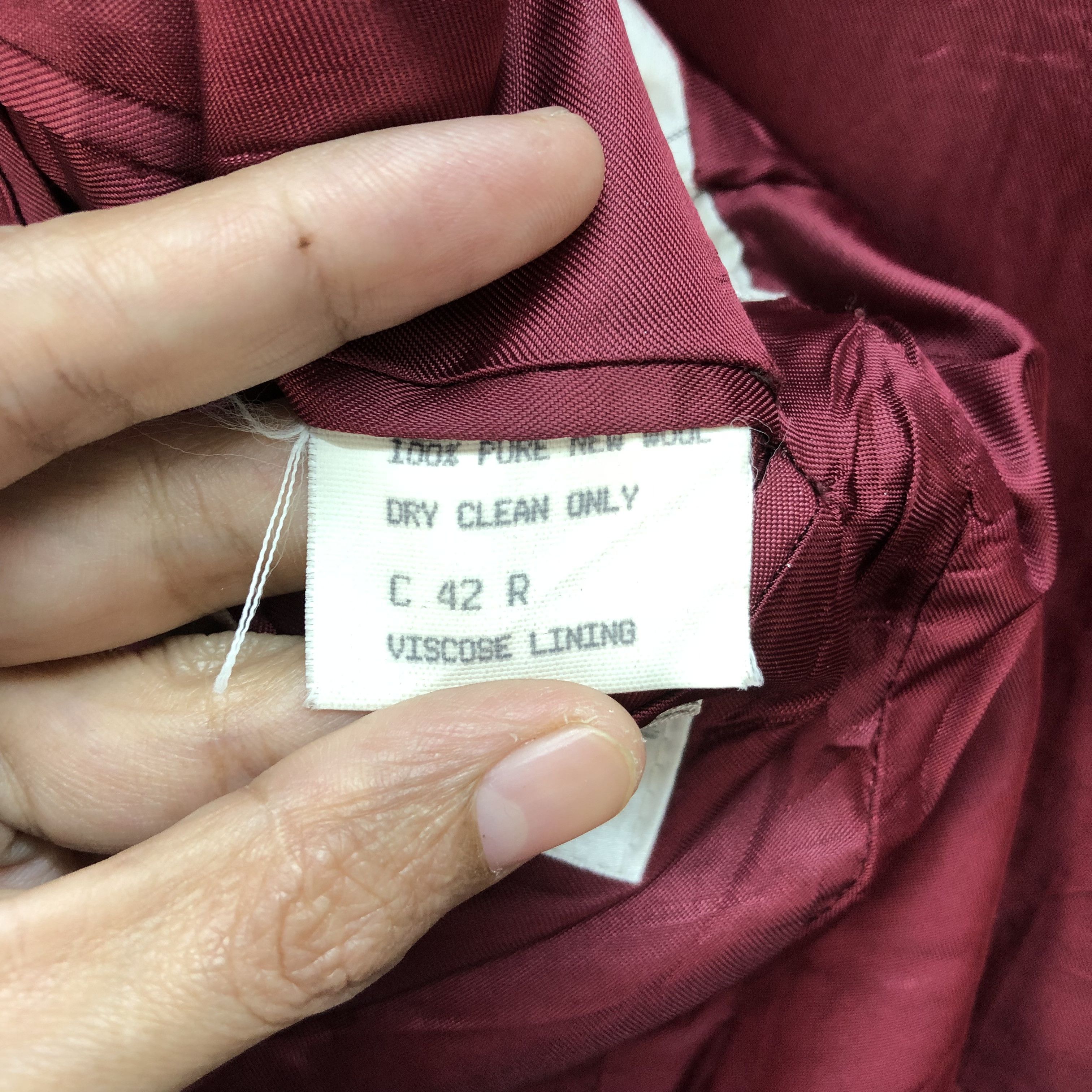 Harris Tweed HERITAGE X HARRIS TWEED MAROON WOOL SUIT JACKET #6587-75 Size US M / EU 48-50 / 2 - 9 Thumbnail