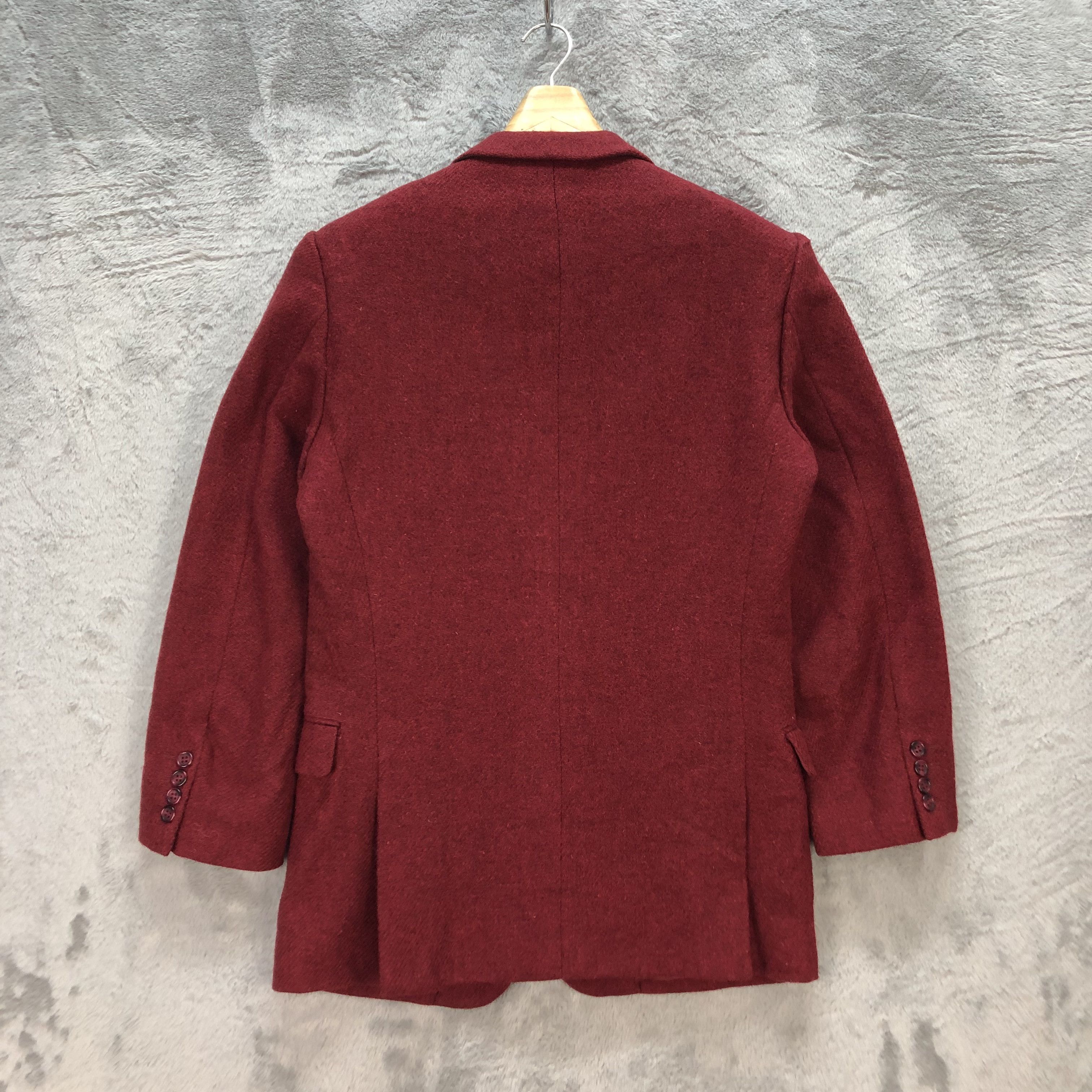 Harris Tweed HERITAGE X HARRIS TWEED MAROON WOOL SUIT JACKET #6587-75 Size US M / EU 48-50 / 2 - 10 Thumbnail