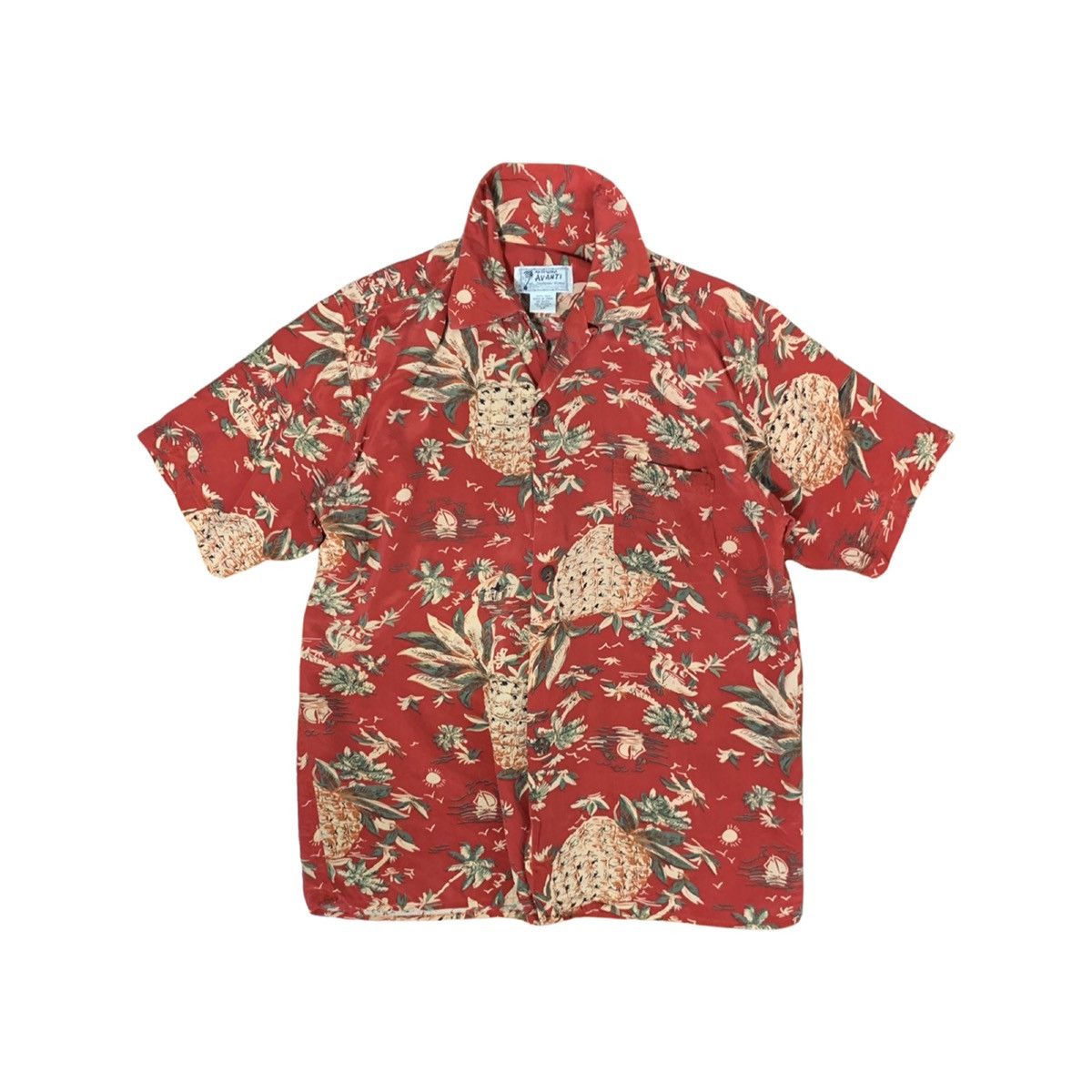 Other Avanti Hawaii Shirt Silk Pineapple Print Size US M / EU 48-50 / 2 - 2 Thumbnail