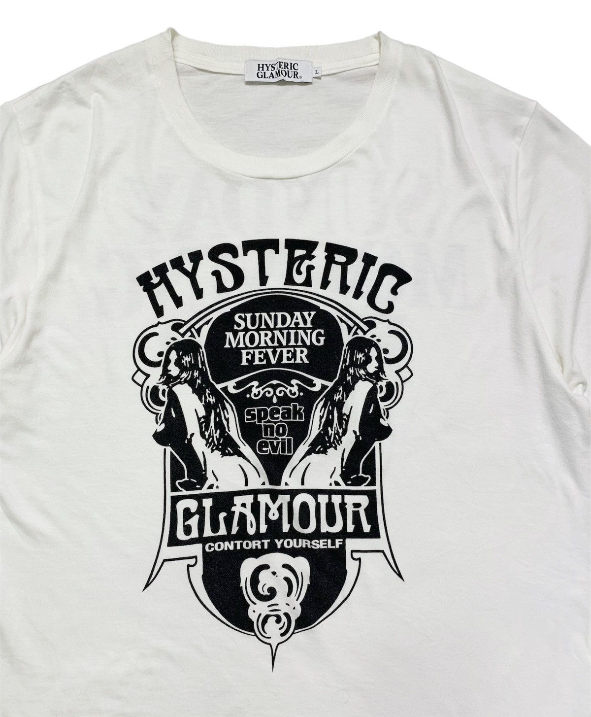 Hysteric Glamour Rare Vintage Hysteric Glamour Shirt Speak No Evil Nude Girls Size US L / EU 52-54 / 3 - 3 Thumbnail