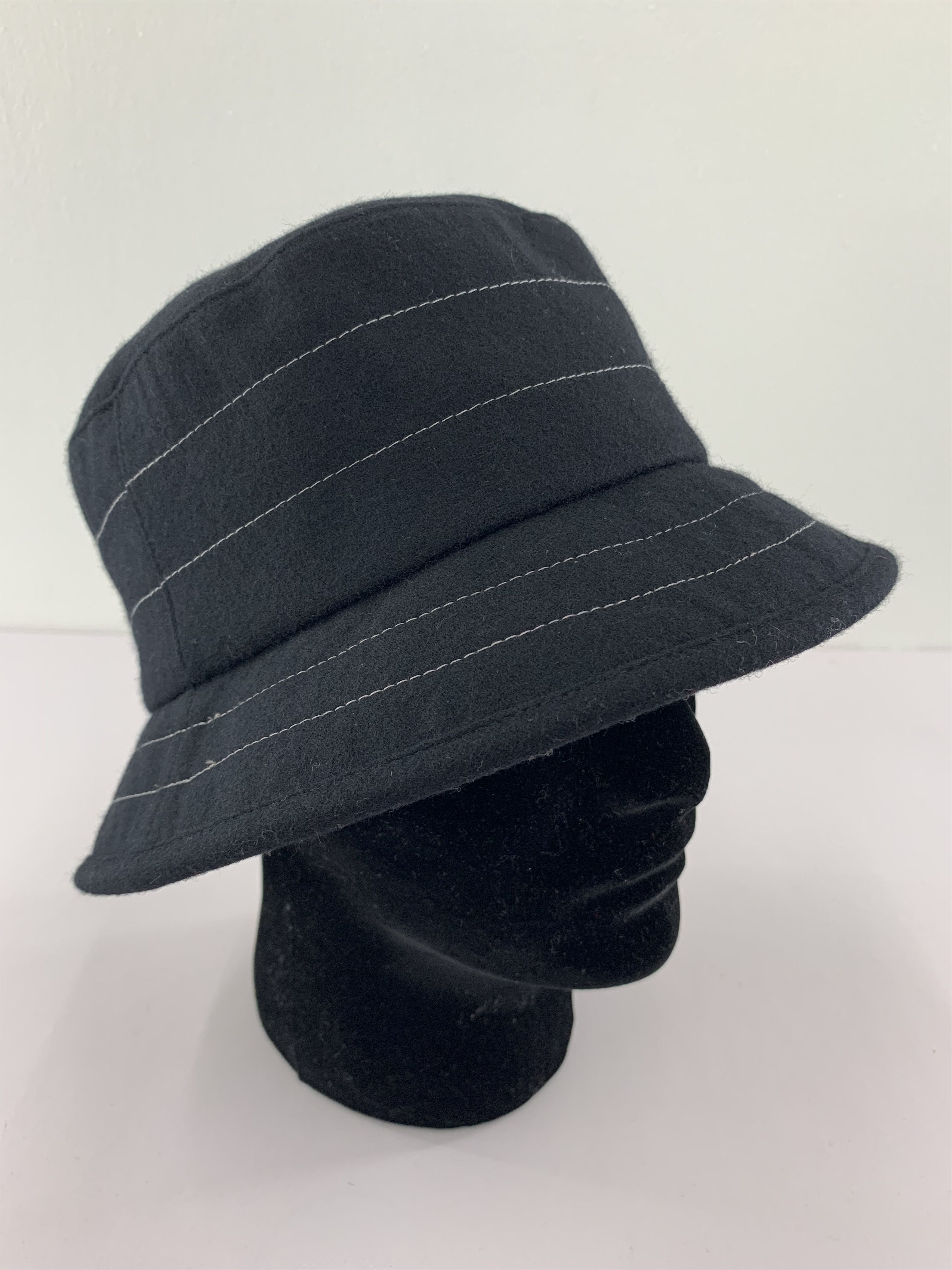 Japanese Brand Black Bucket Hats Nice Design - SS1228 Size ONE SIZE - 1 Thumbnail