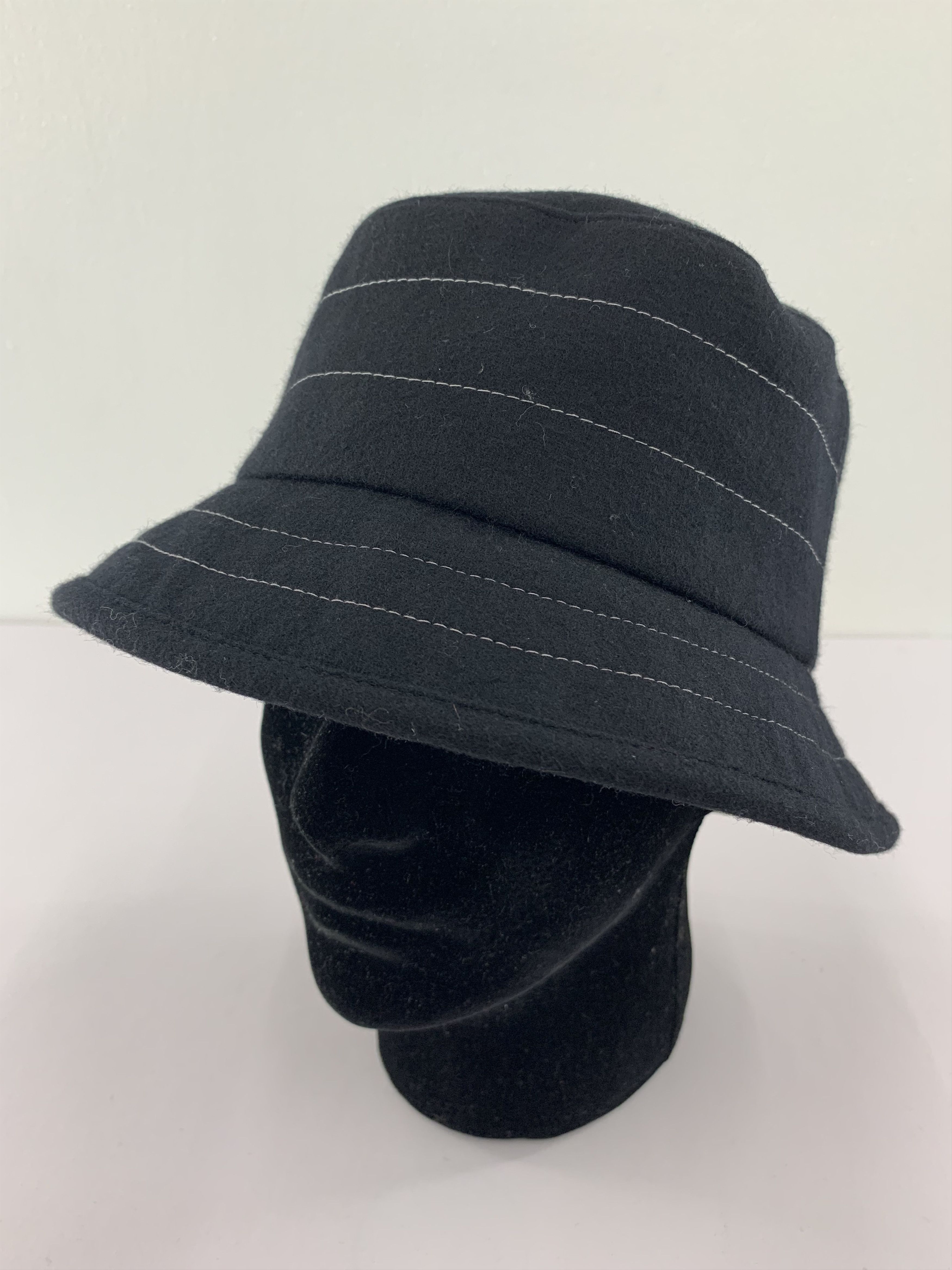 Japanese Brand Black Bucket Hats Nice Design - SS1228 Size ONE SIZE - 2 Thumbnail