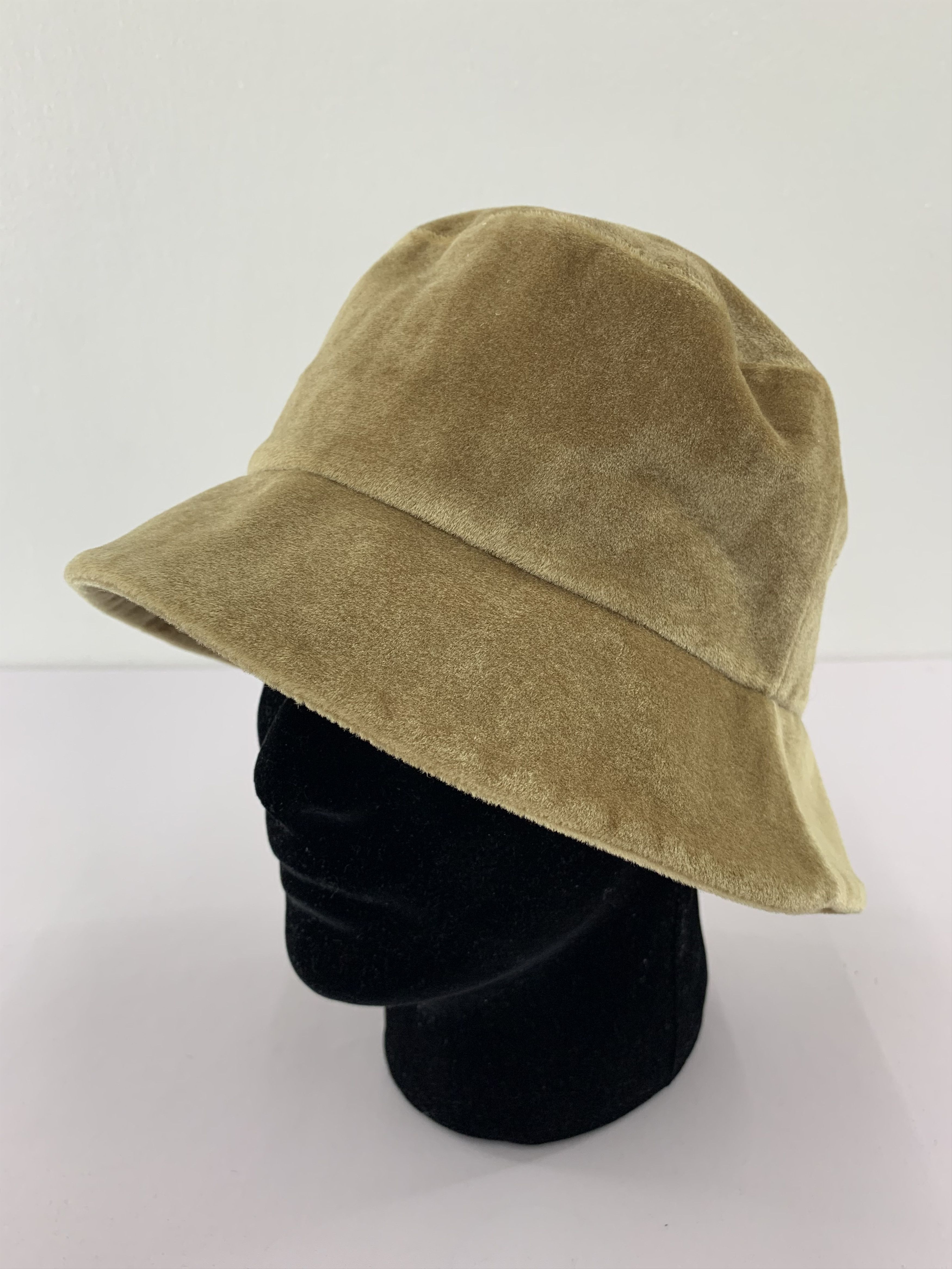 Japanese Brand Michel Klein Velvet Bucket Hats - SS1202 Size ONE SIZE - 3 Thumbnail
