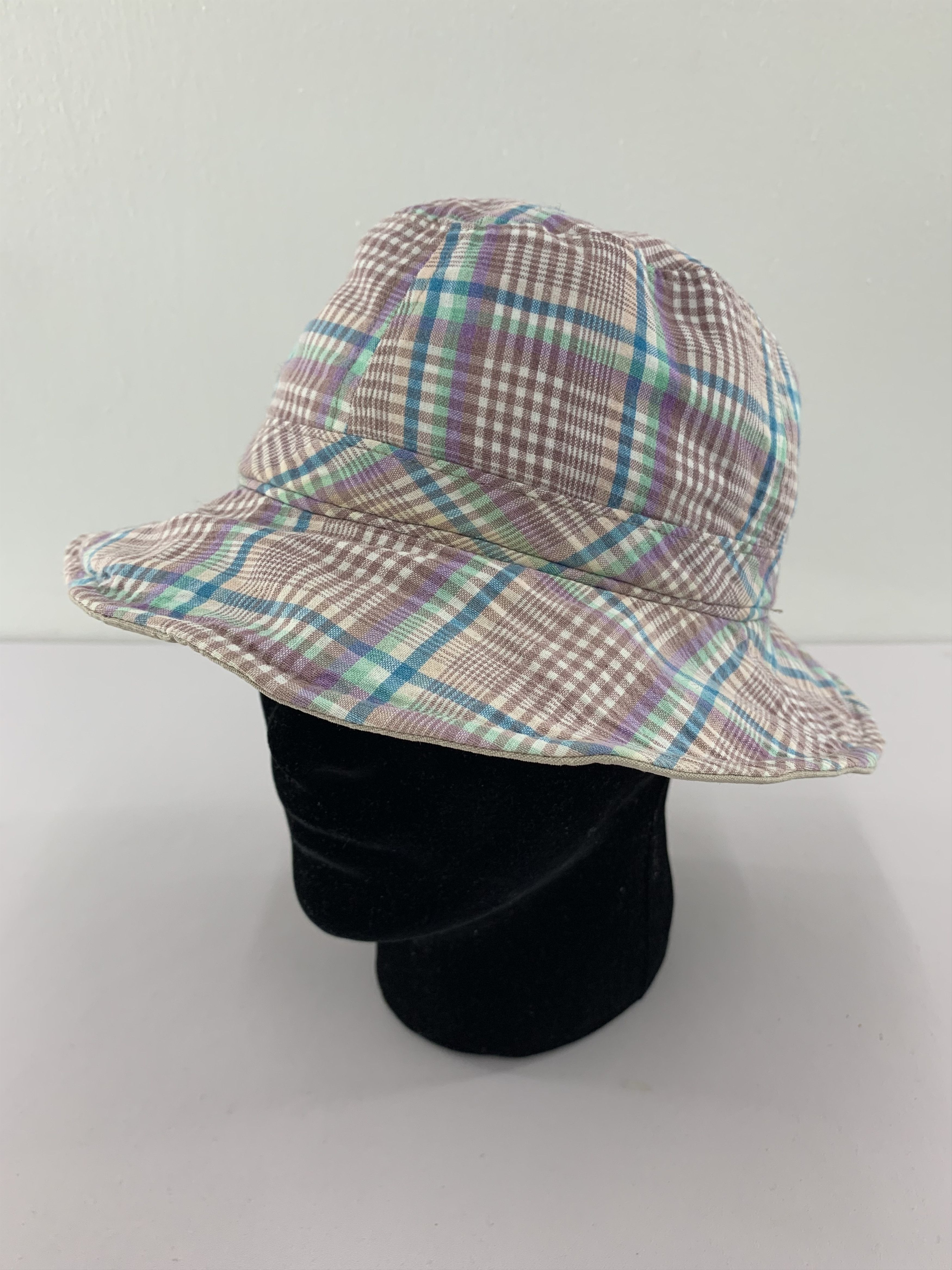 Japanese Brand Tartan Bucket Hats Nice Design - SS1192 Size ONE SIZE - 1 Thumbnail