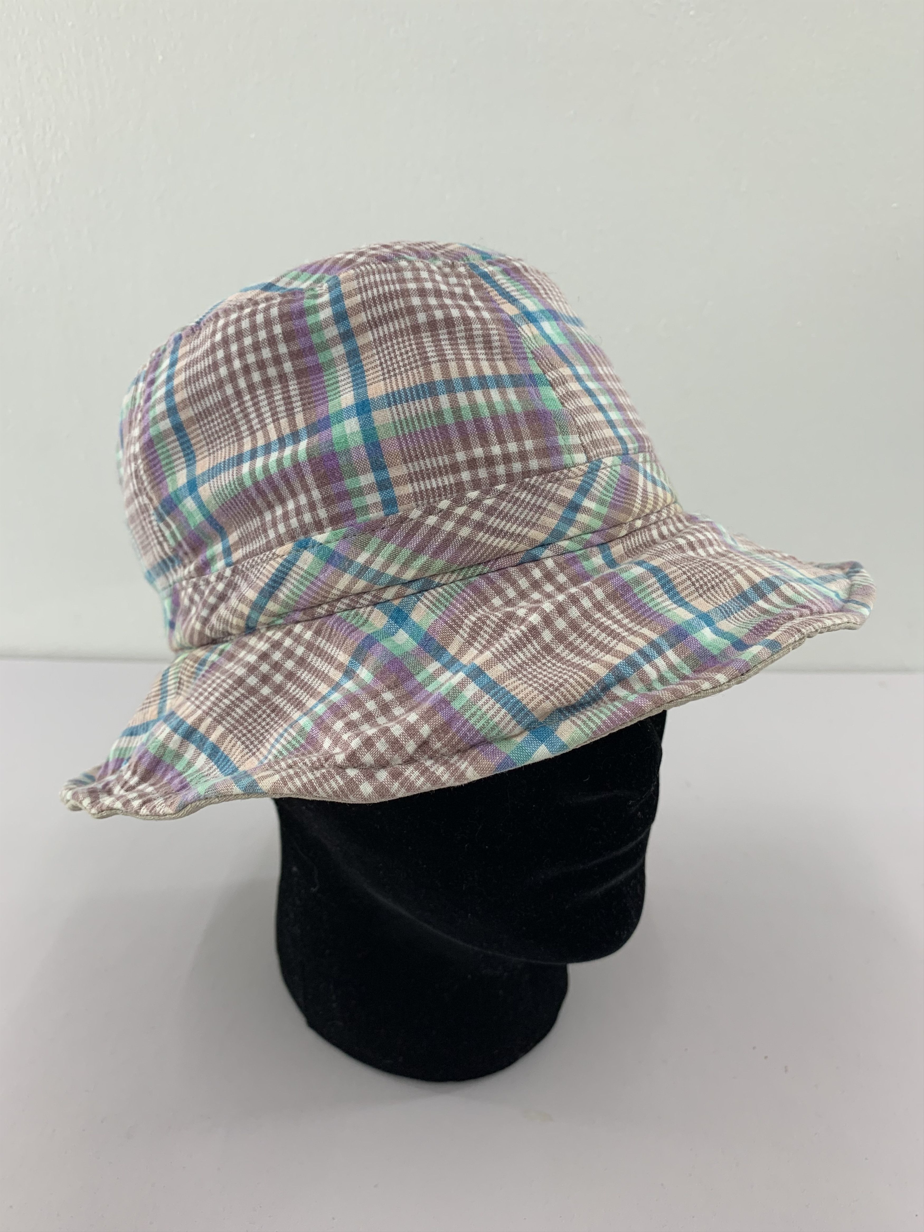 Japanese Brand Tartan Bucket Hats Nice Design - SS1192 Size ONE SIZE - 3 Thumbnail