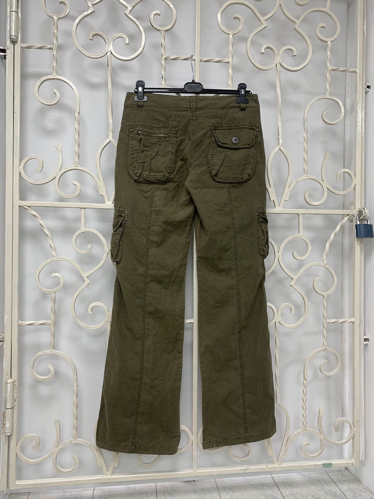 Japanese Brand New! Y2K Women’s Multipocket Cargo Pants Size 34" / US 12 / IT 48 - 10 Thumbnail