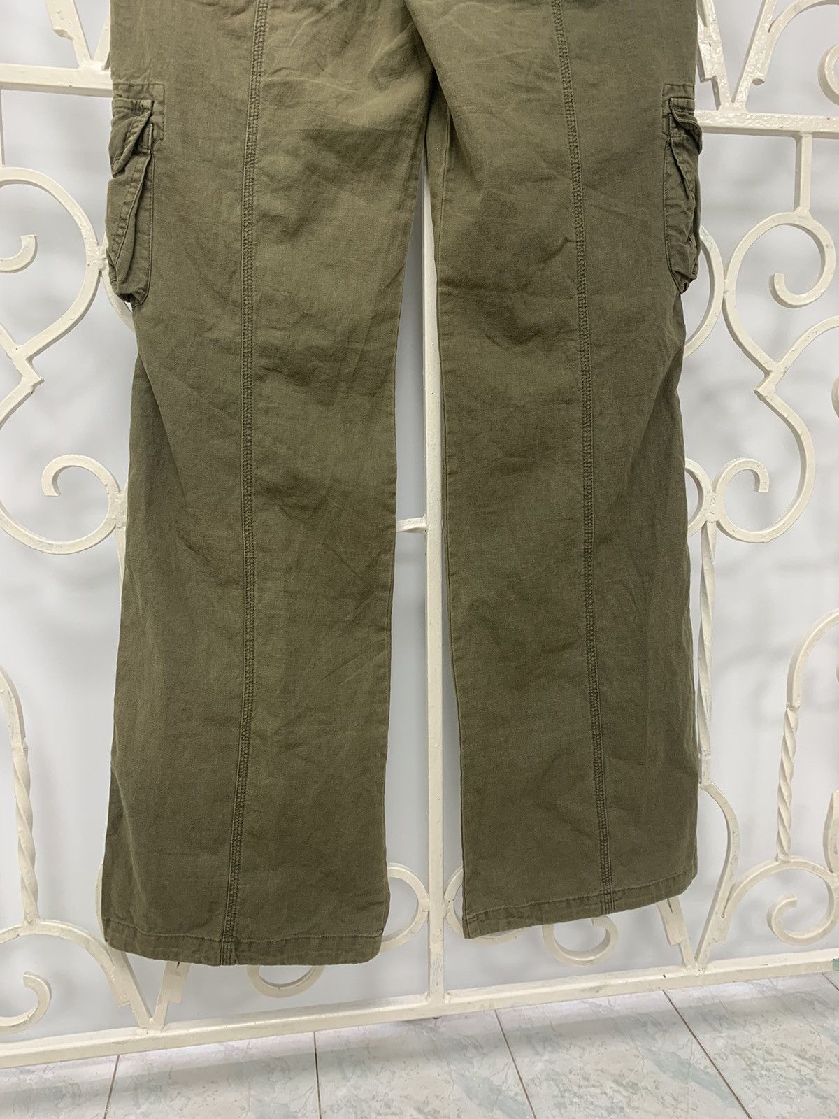 Japanese Brand New! Y2K Women’s Multipocket Cargo Pants Size 34" / US 12 / IT 48 - 12 Thumbnail