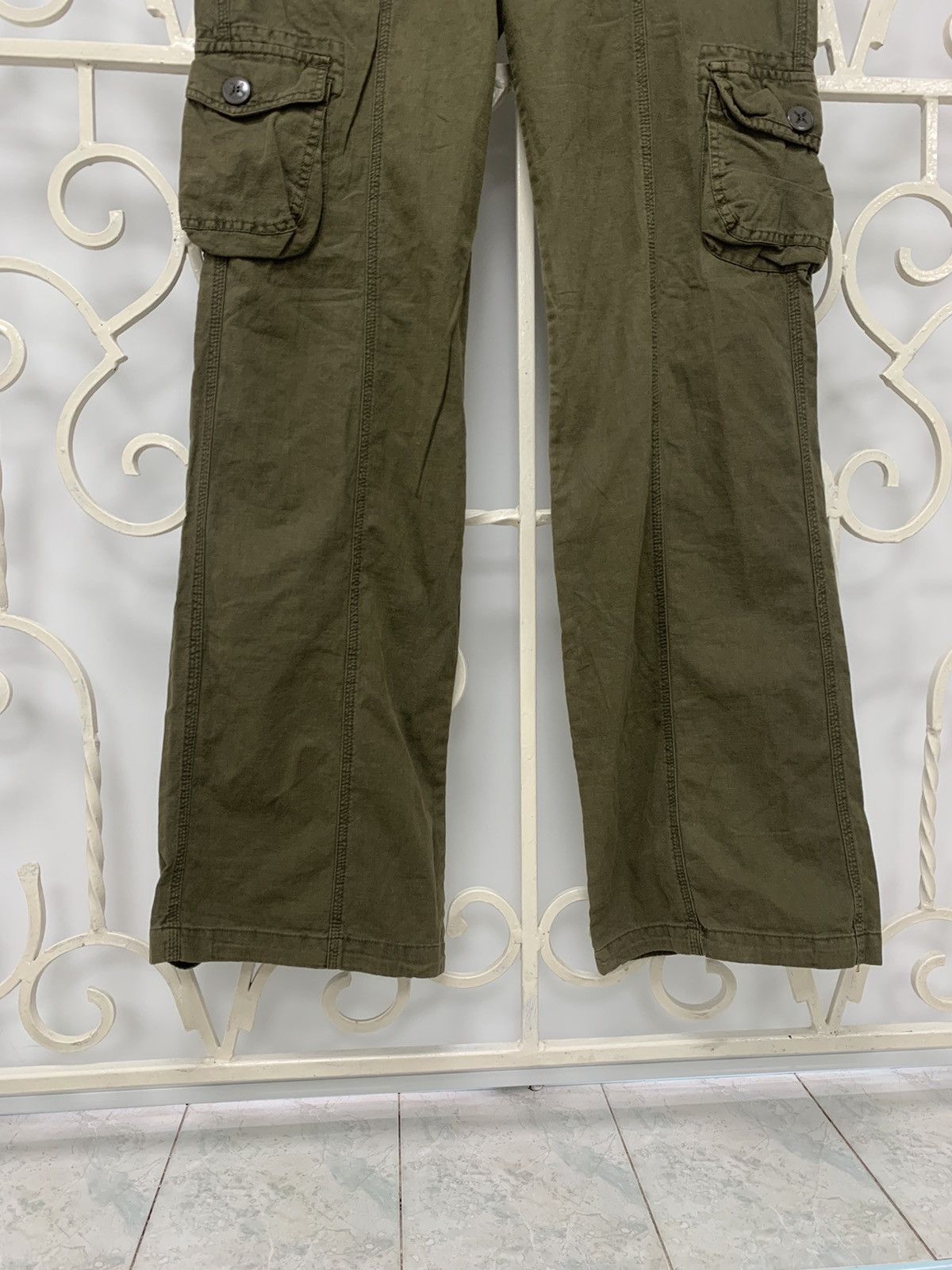 Japanese Brand New! Y2K Women’s Multipocket Cargo Pants Size 34" / US 12 / IT 48 - 9 Thumbnail