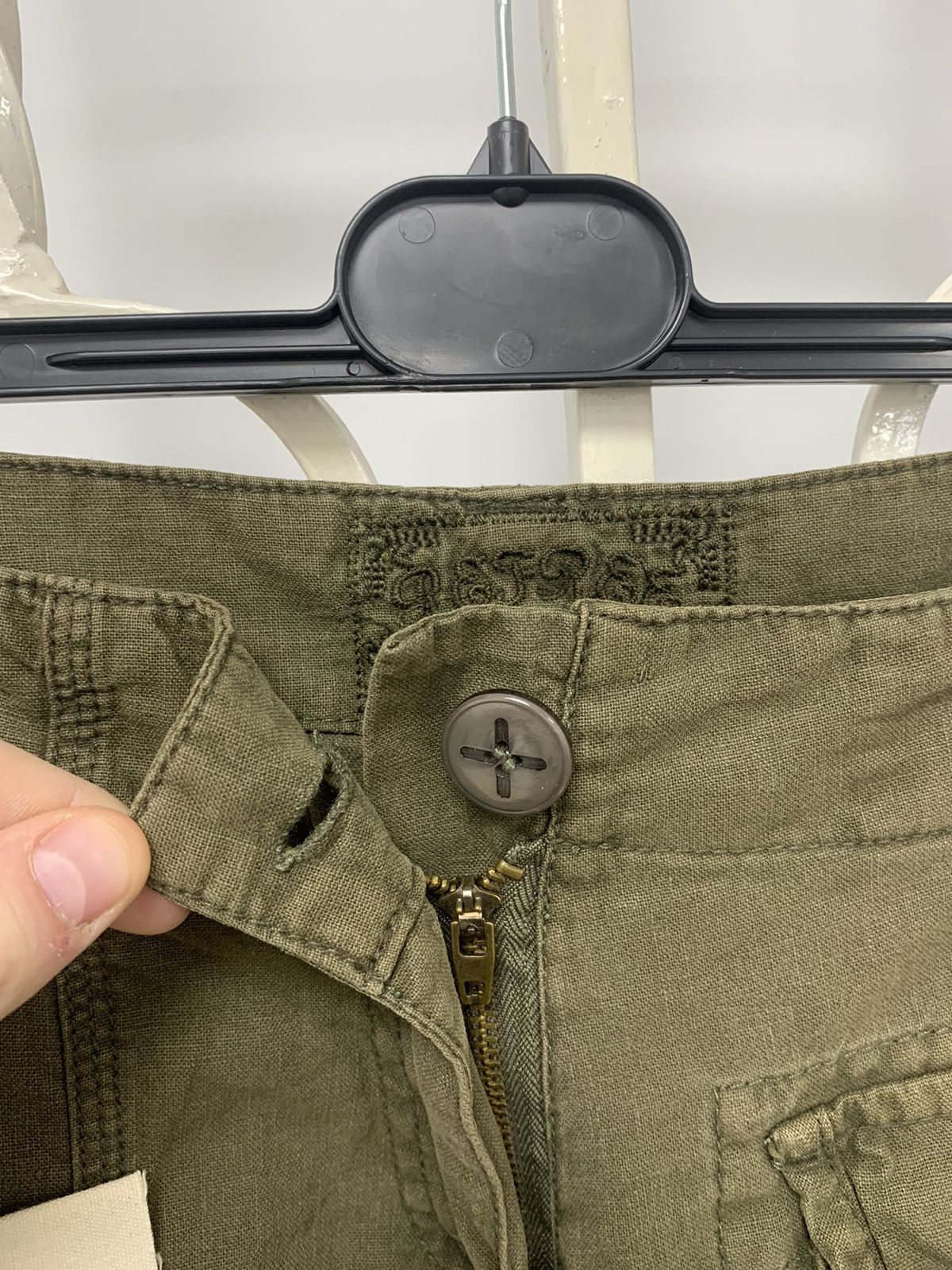Japanese Brand New! Y2K Women’s Multipocket Cargo Pants Size 34" / US 12 / IT 48 - 7 Thumbnail