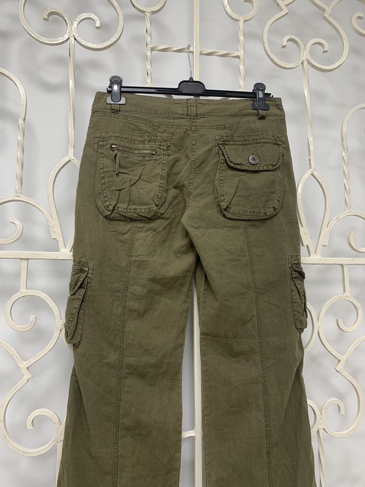 Japanese Brand New! Y2K Women’s Multipocket Cargo Pants Size 34" / US 12 / IT 48 - 11 Thumbnail