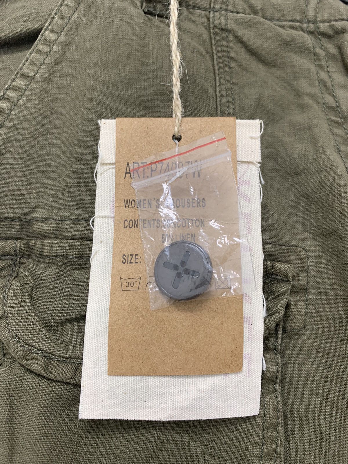 Japanese Brand New! Y2K Women’s Multipocket Cargo Pants Size 34" / US 12 / IT 48 - 5 Thumbnail