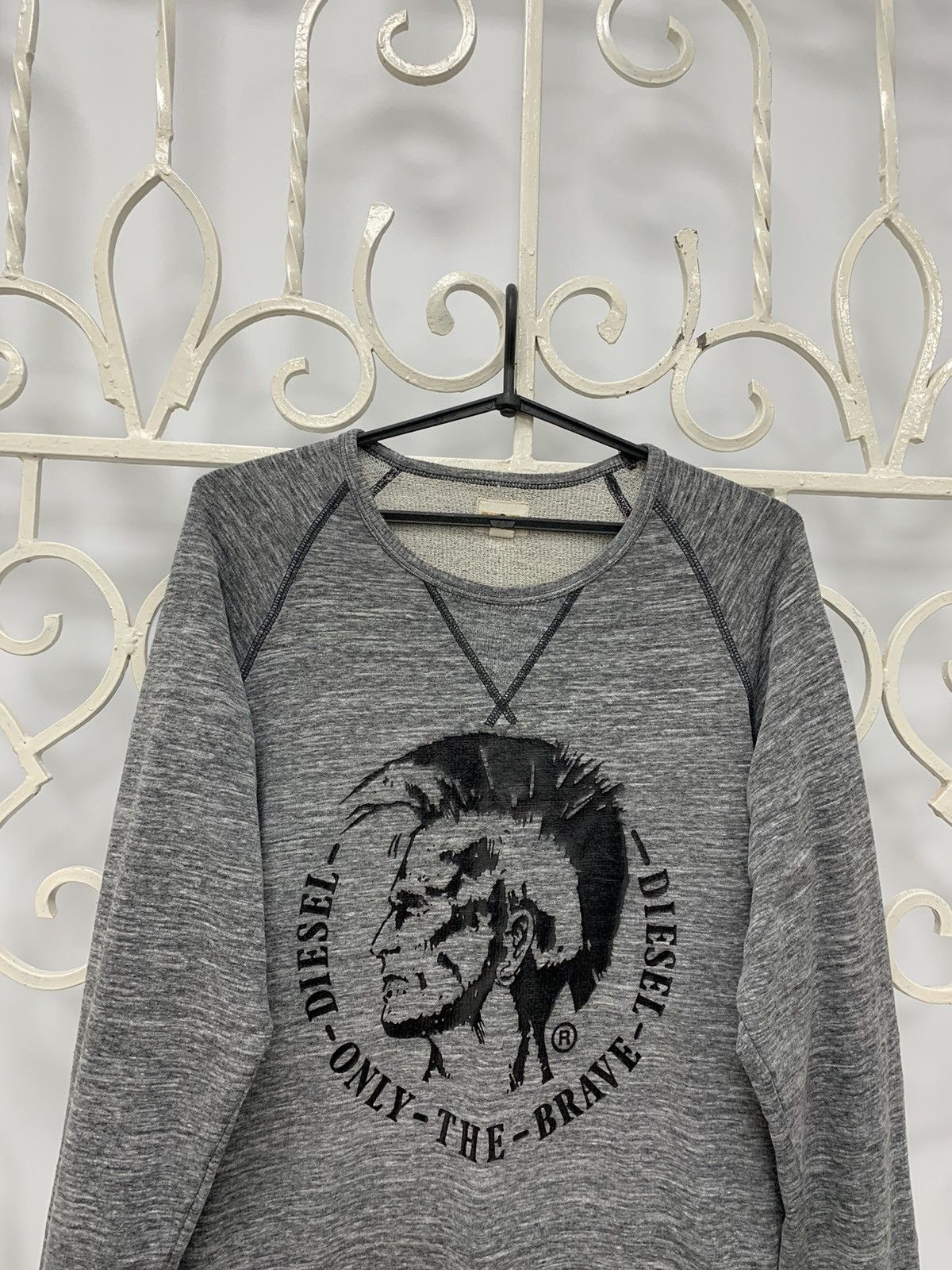 Diesel Diesel Only The Brave Punk Big Logo Sweatshirt Size US L / EU 52-54 / 3 - 2 Thumbnail
